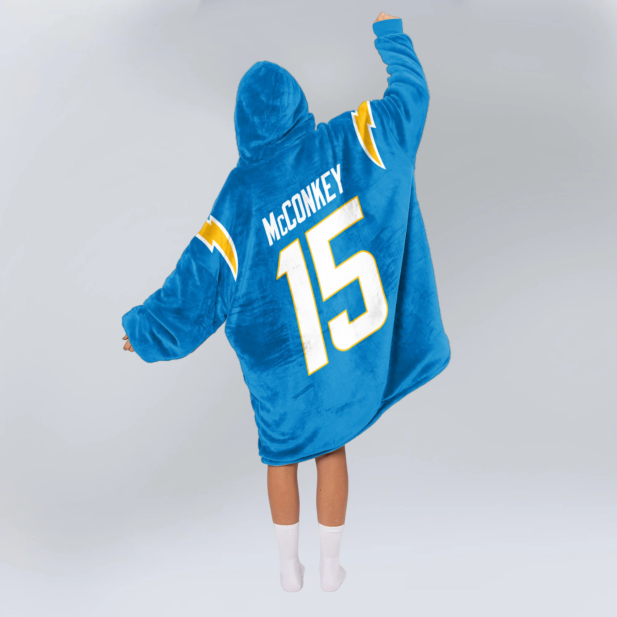 Adult 15 Los Angeles Football Unisex Blanket Hoodie