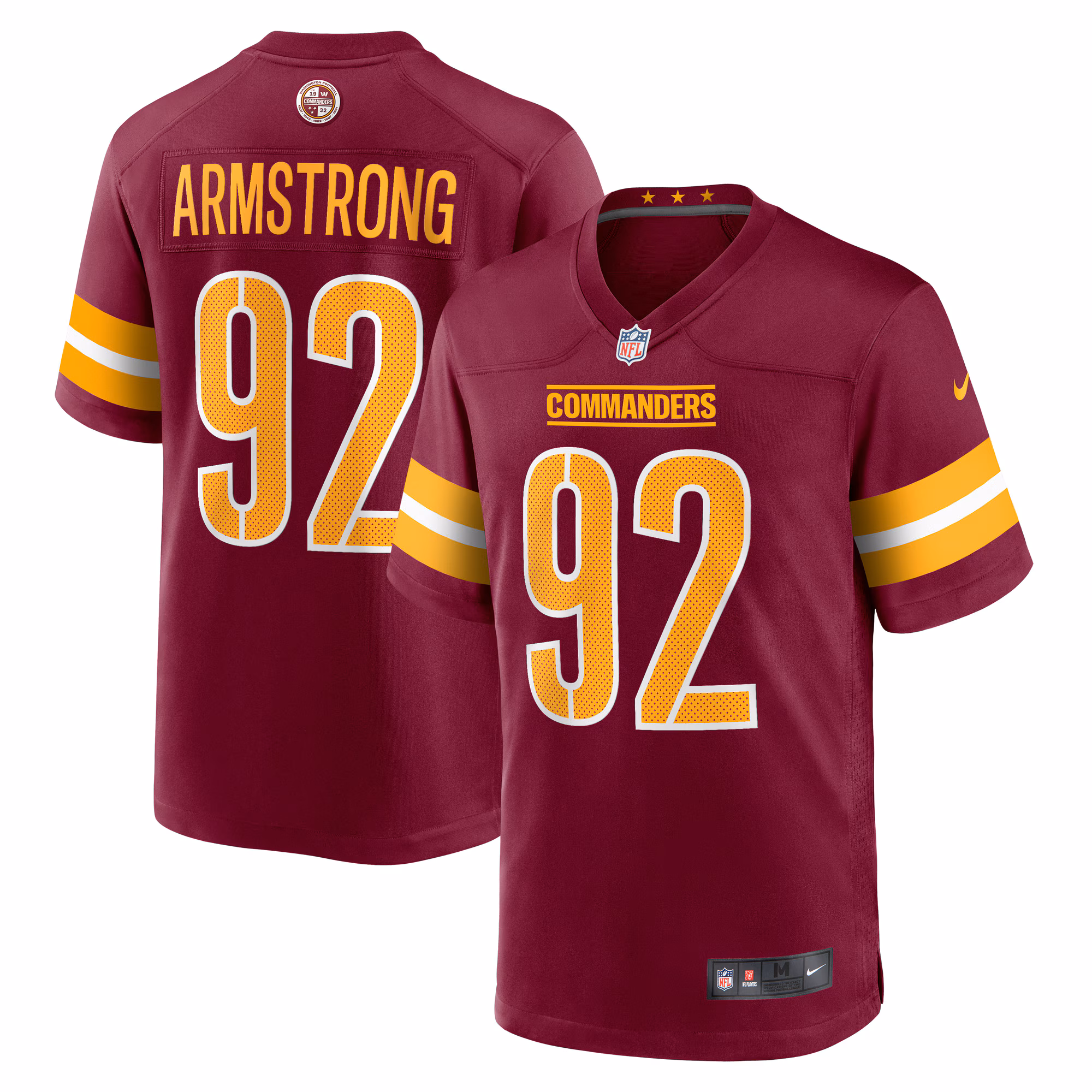 Dorance Armstrong Washington Commanders Game Jersey -  Burgundy