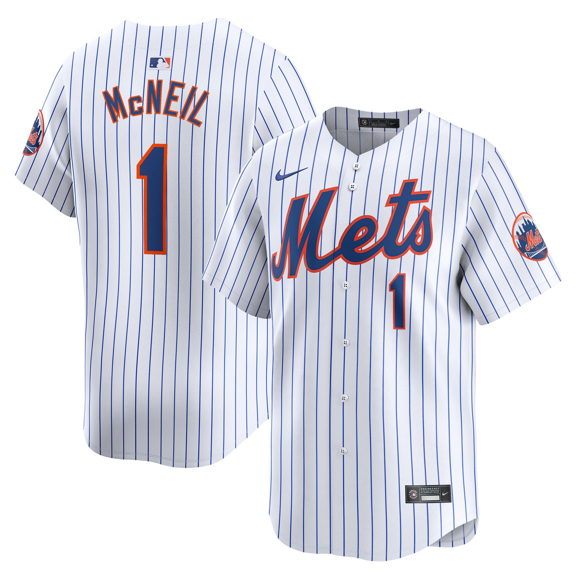 Men's New York Mets Jeff McNeil  White Home Limited Player Jersey