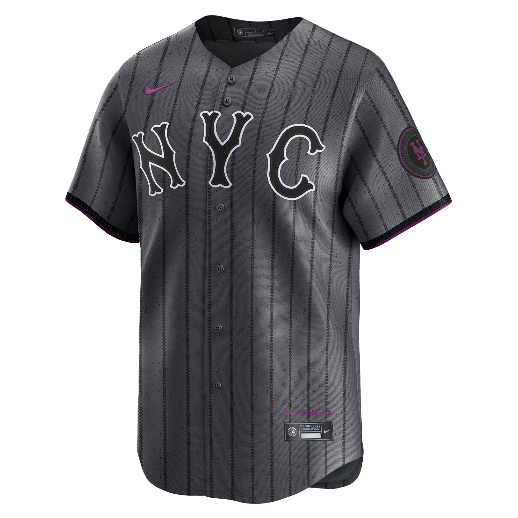 Men's New York Mets Pete Alonso  Graphite 2024 City Connect Limited Player Jersey