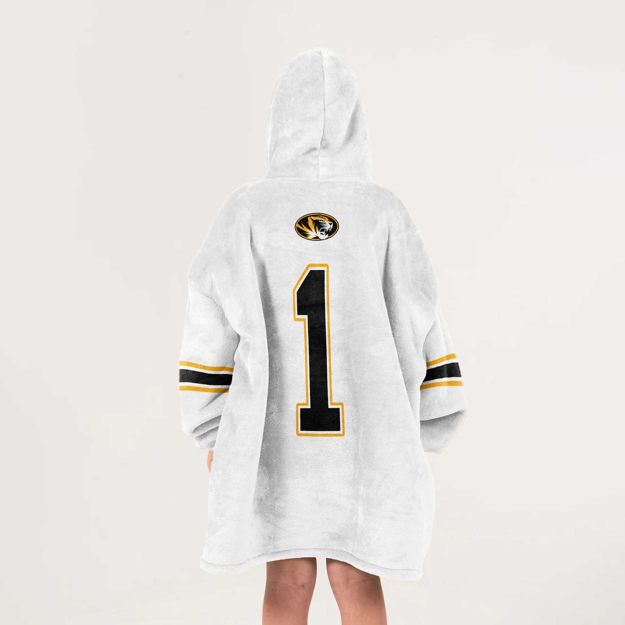 Kid 1 Missouri Football Unisex Blanket Hoodie