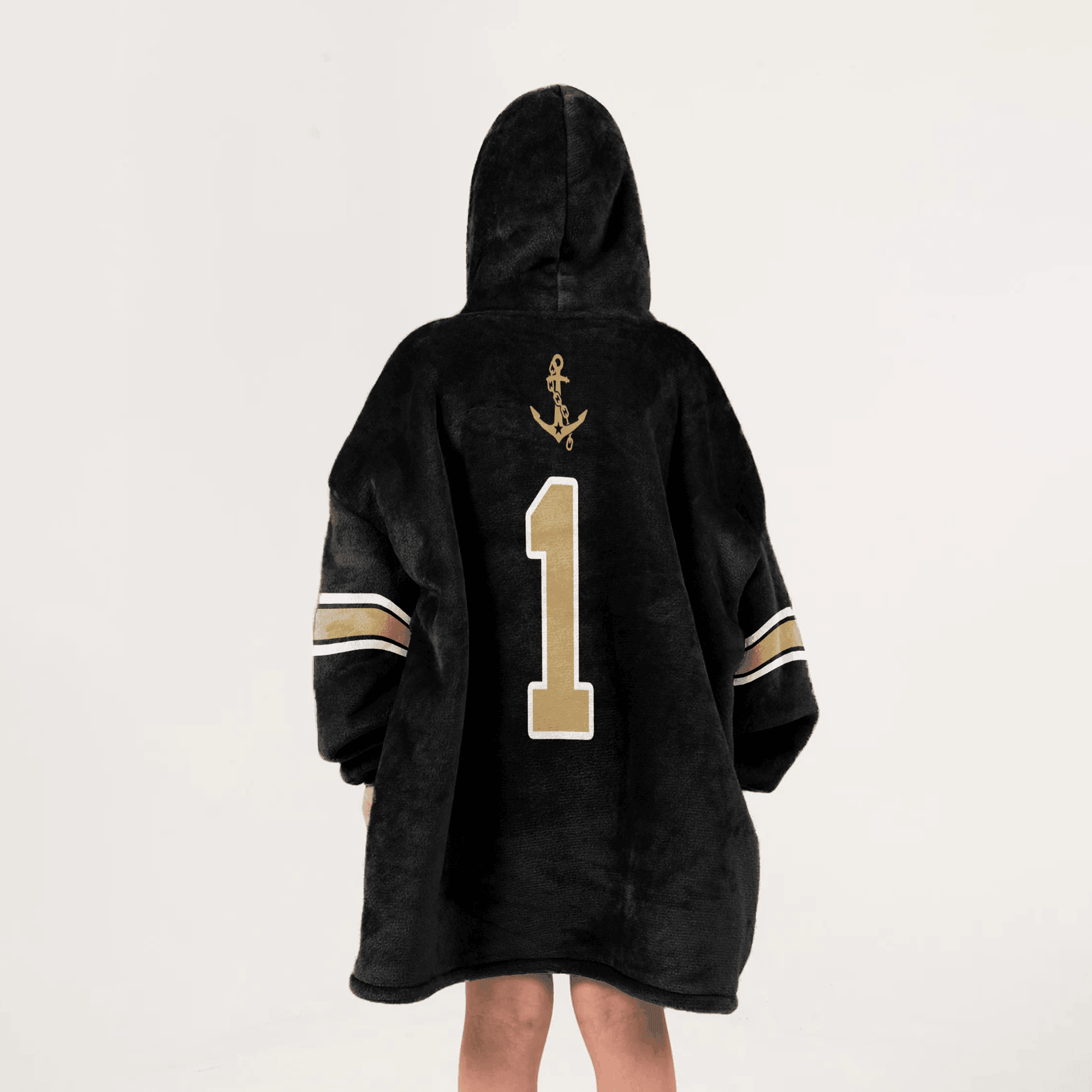 Kid 1 Vanderbilt Football Unisex Blanket Hoodie