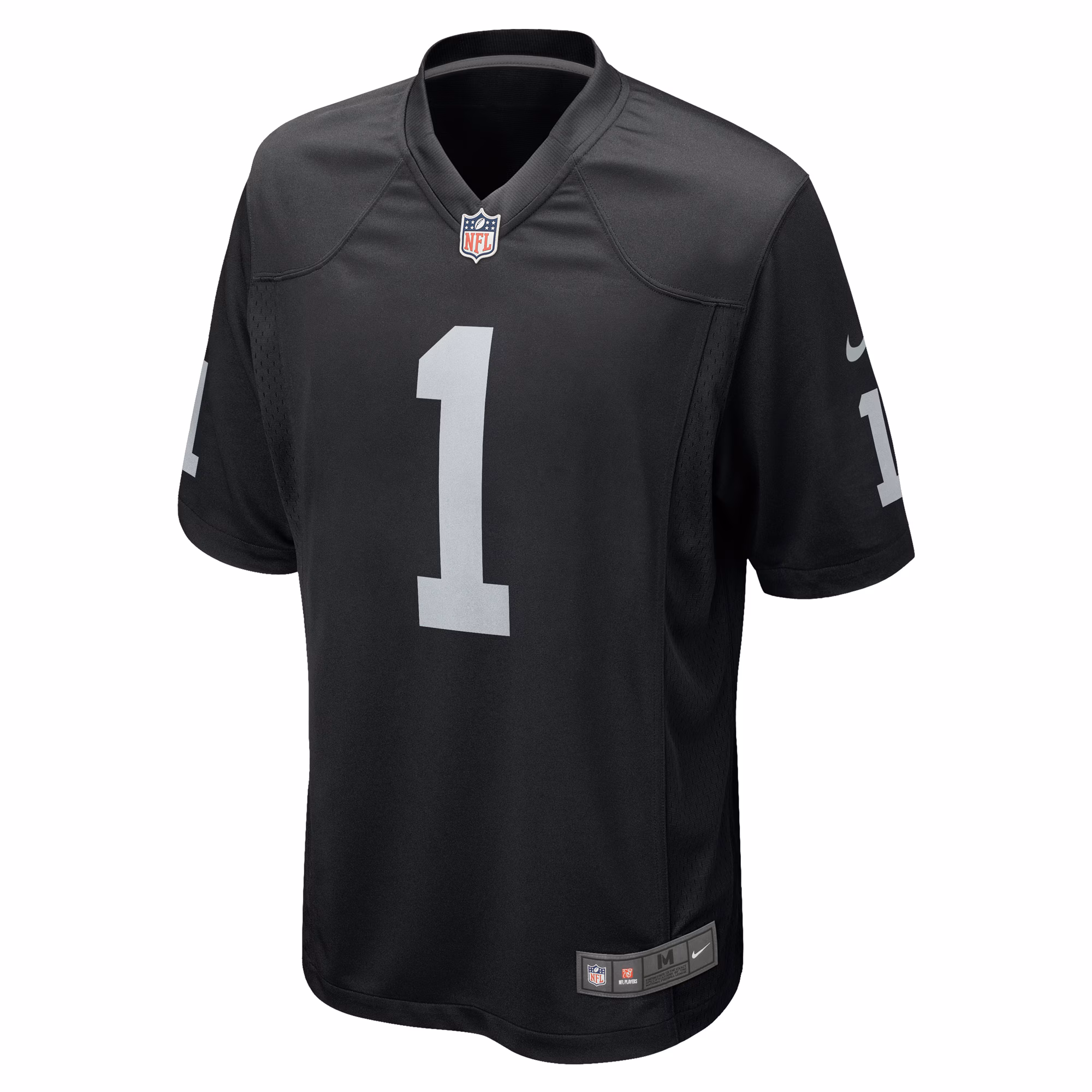 Number 1 Groom Las Vegas Raiders Game Jersey - Black
