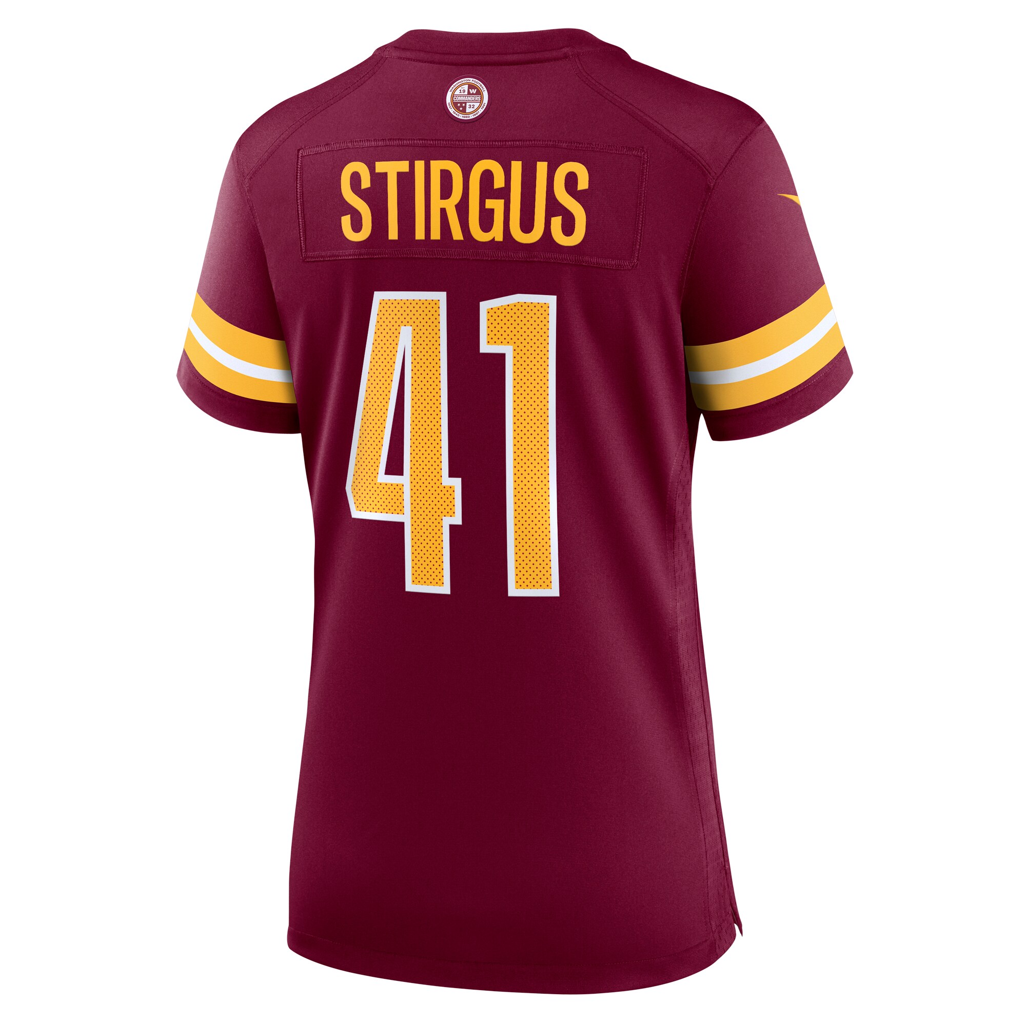 D.J. Stirgus Washington Commanders  Women's Team Game Jersey - Burgundy