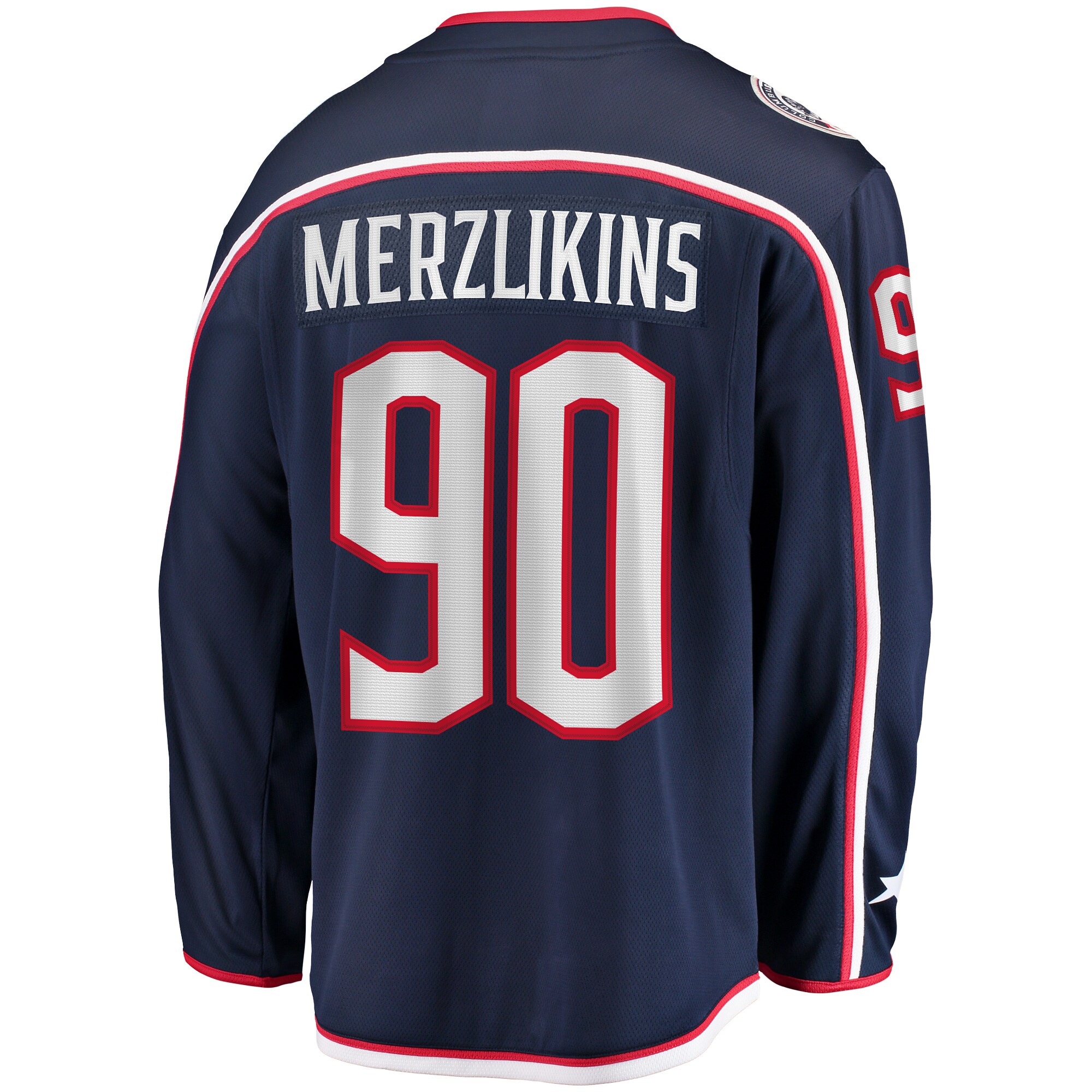 Elvis Merzlikins Columbus Blue Jackets Home Breakaway Player Jersey - Navy