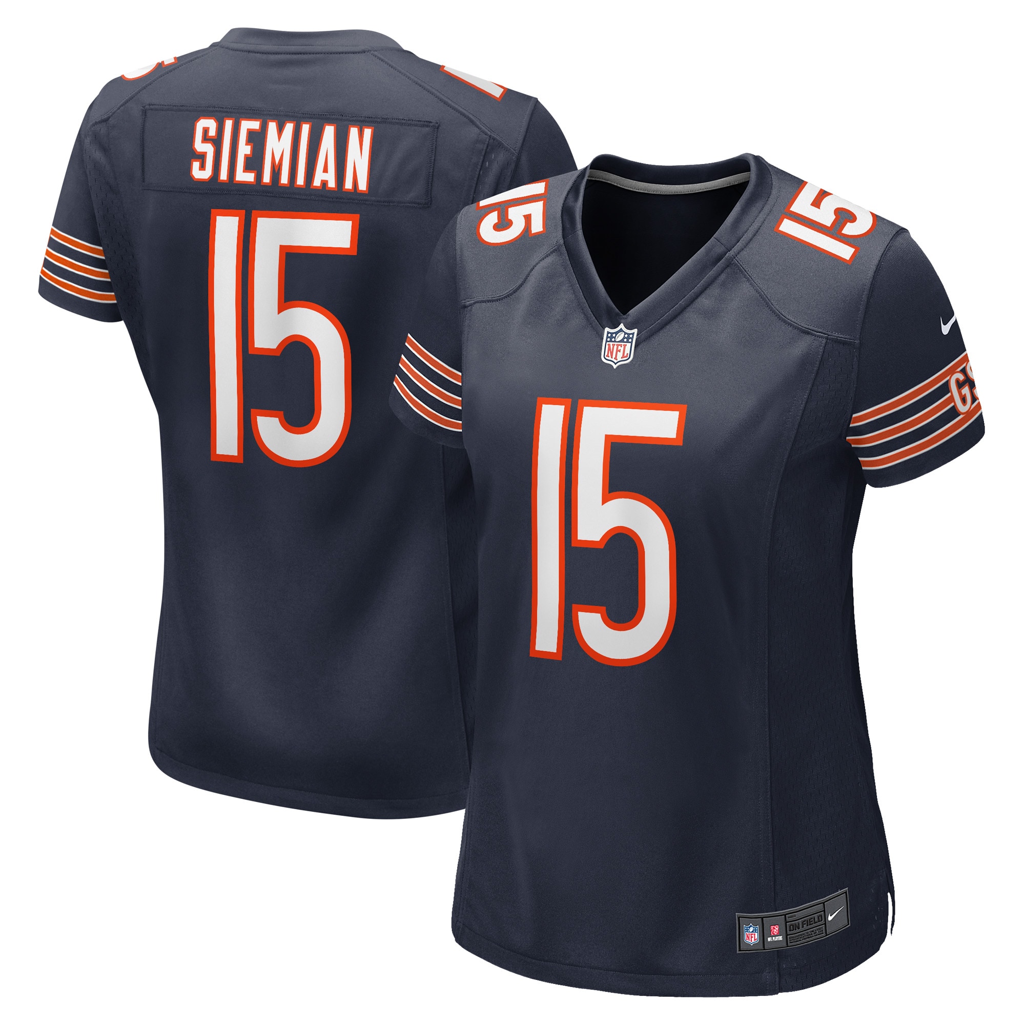 Trevor Siemian Chicago Bears  Women's Game Player Jersey - Navy