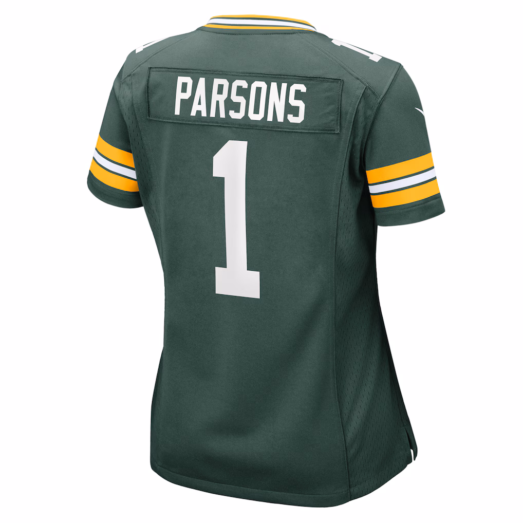 Womens Micah Parsons #1 Green Bay Packers Classic Game Jersey-Green