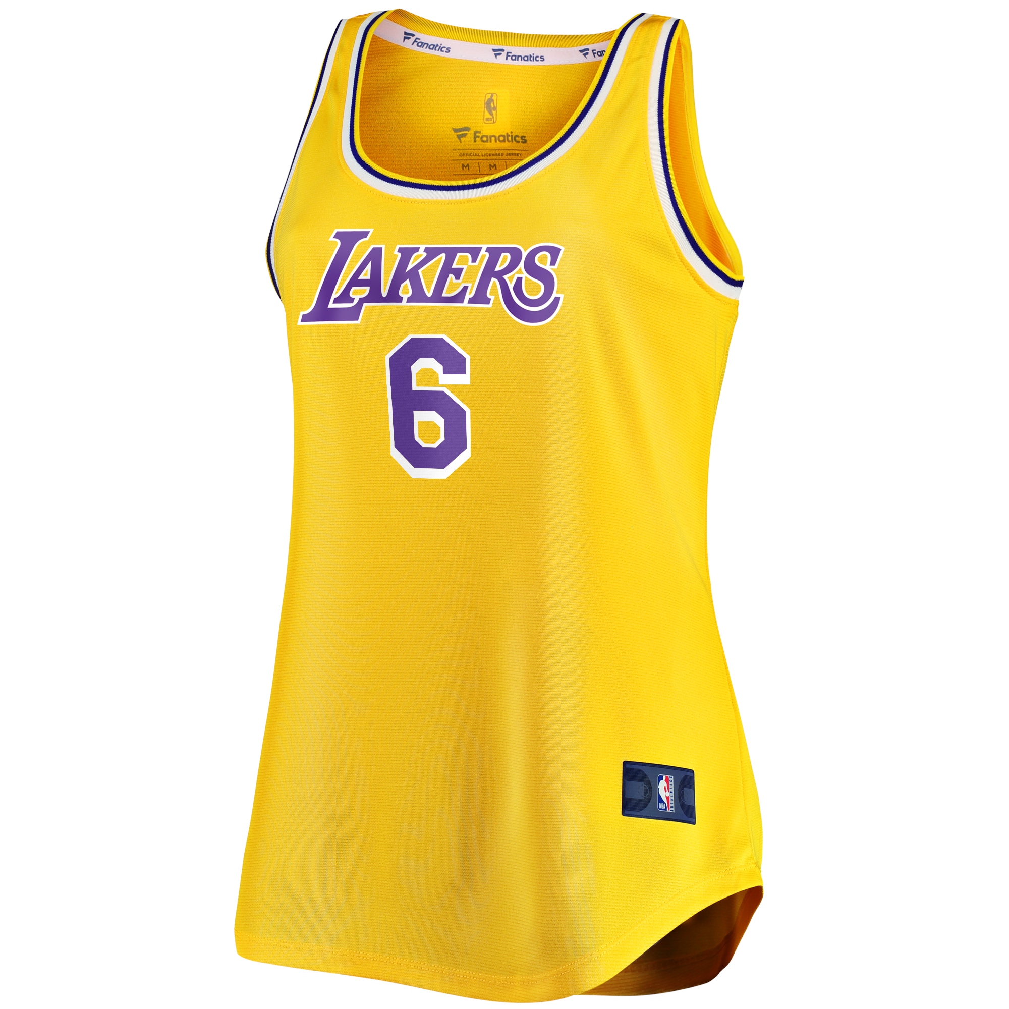 LeBron James Los Angeles Lakers  Women's 2021/22 Fast Break Tank Jersey - Icon Edition - Gold