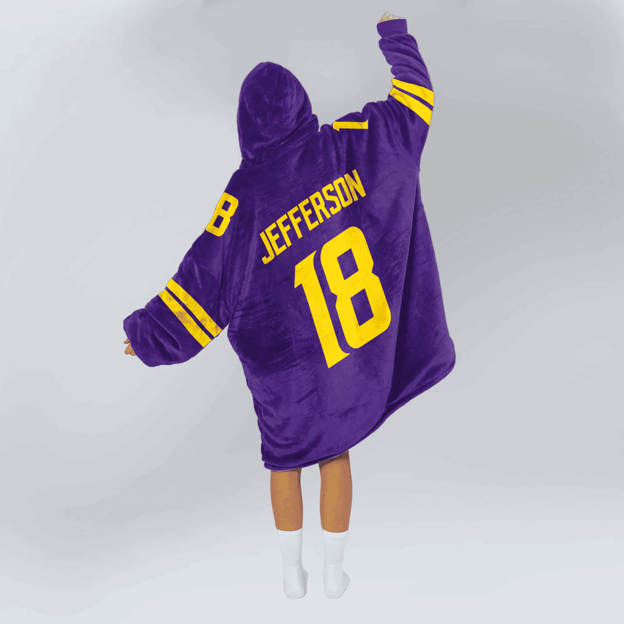 Adult 18 Minnesota Football Unisex Blanket Hoodie