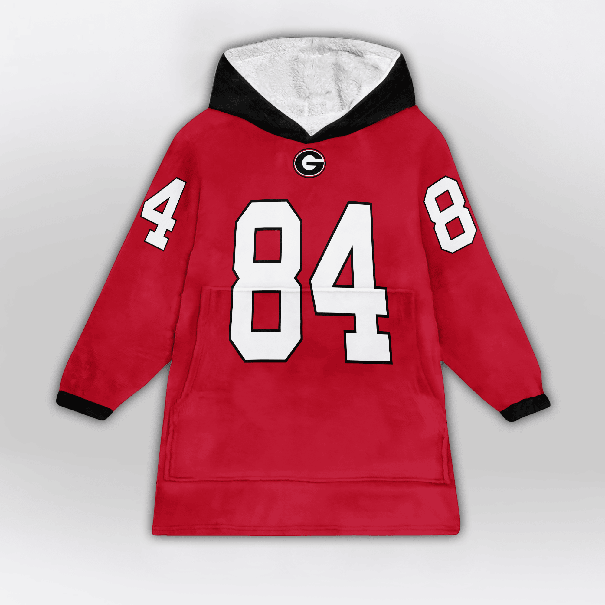 Adult L.M 84 Georgia Football Unisex Blanket Hoodie