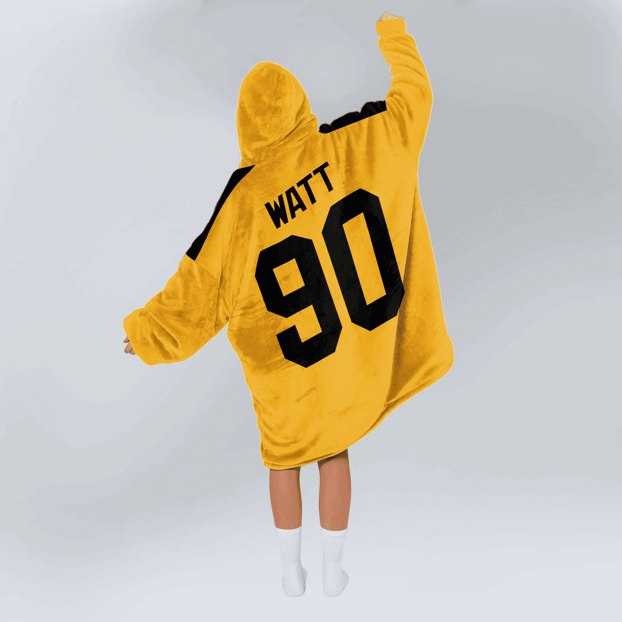 Adult 90 Pittsburgh Football Unisex Blanket Hoodie