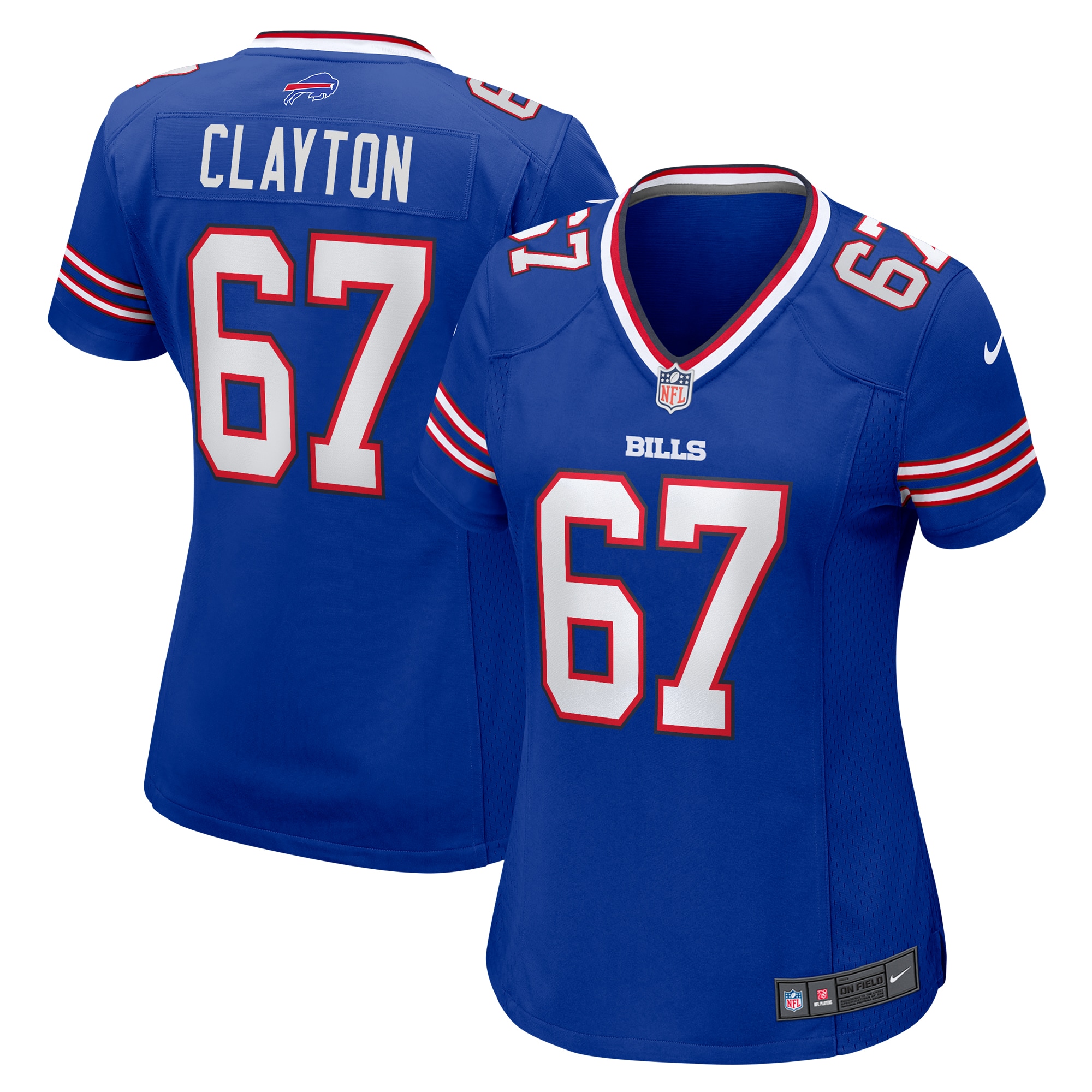Travis Clayton Buffalo Bills Women's Game Jersey -  Royal