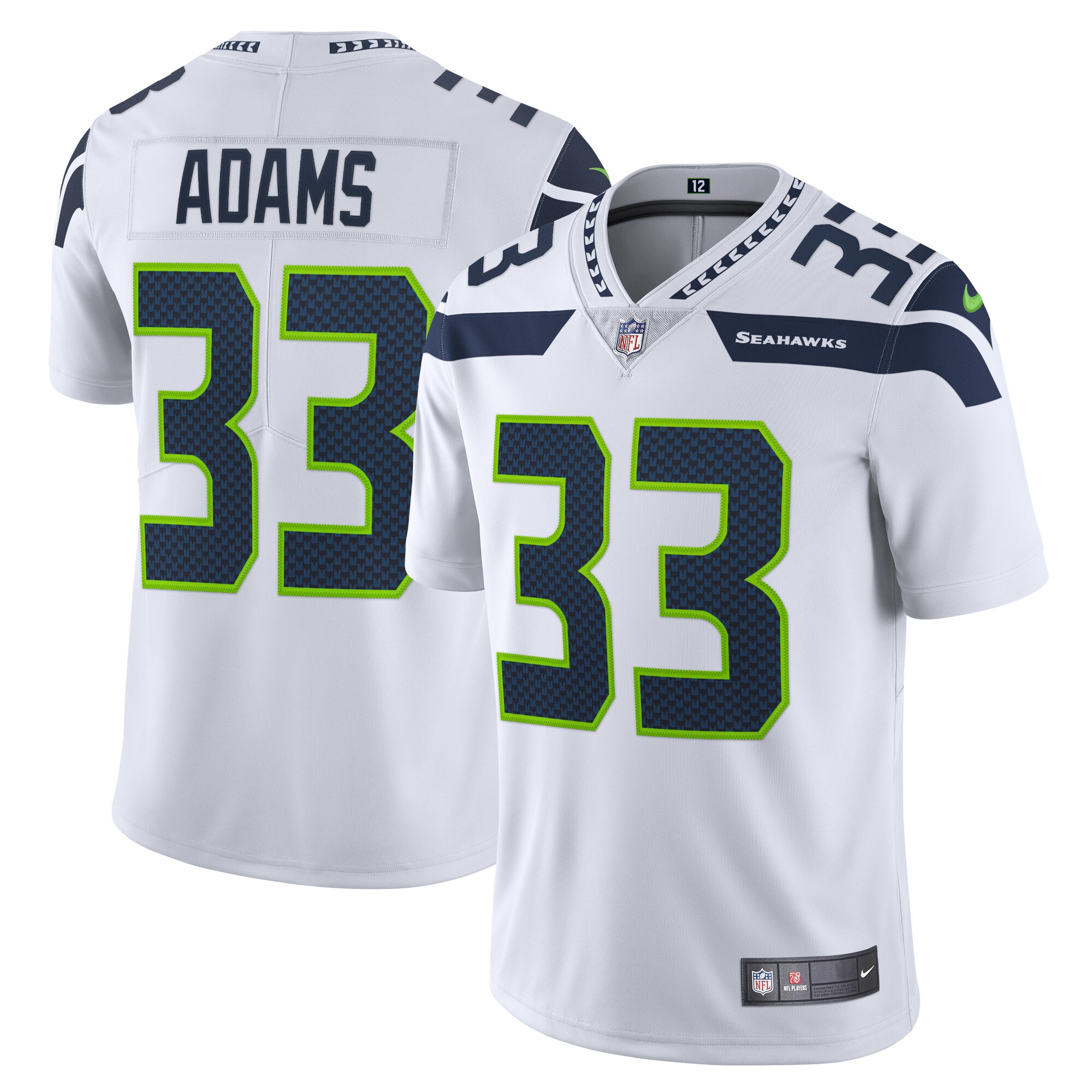 Jamal Adams Seattle Seahawks  Vapor Limited Jersey - White