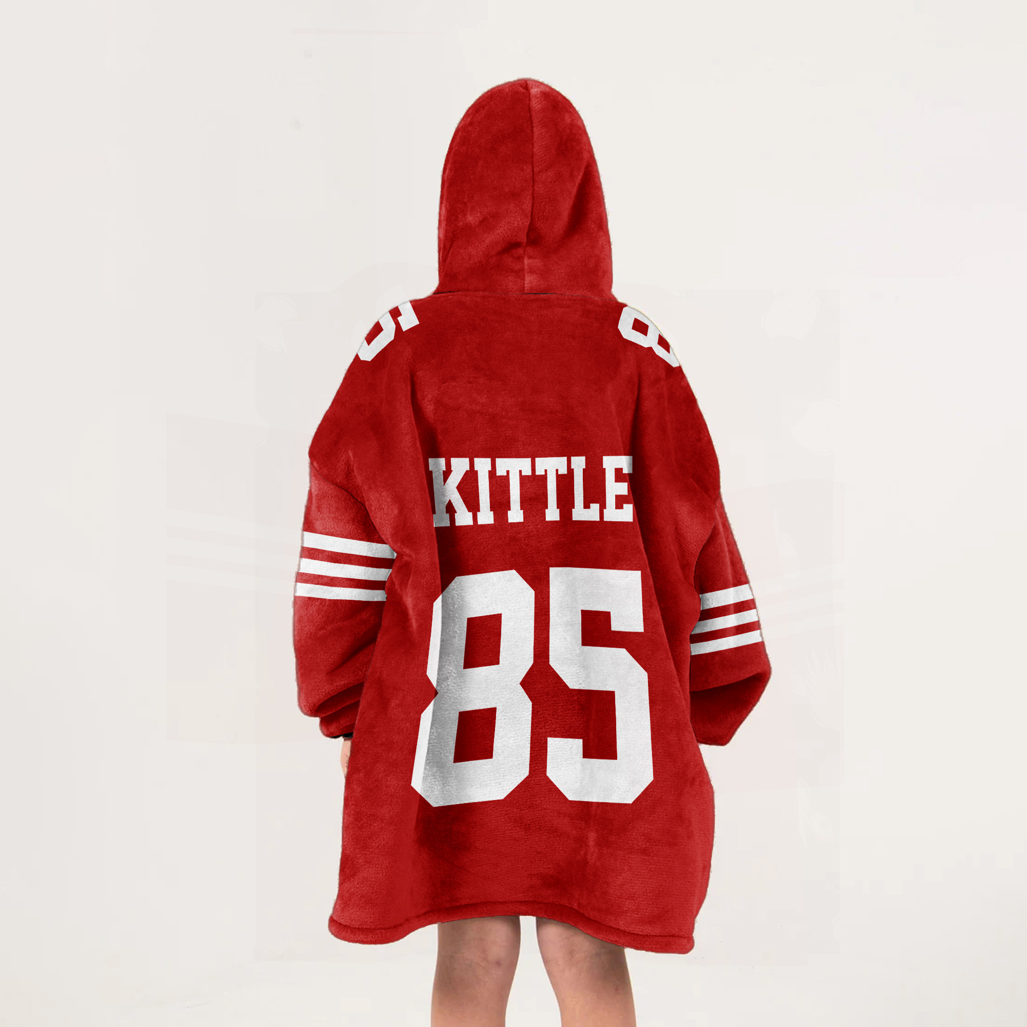 Adult 85 San Francisco 49ers Football Unisex Blanket Hoodie