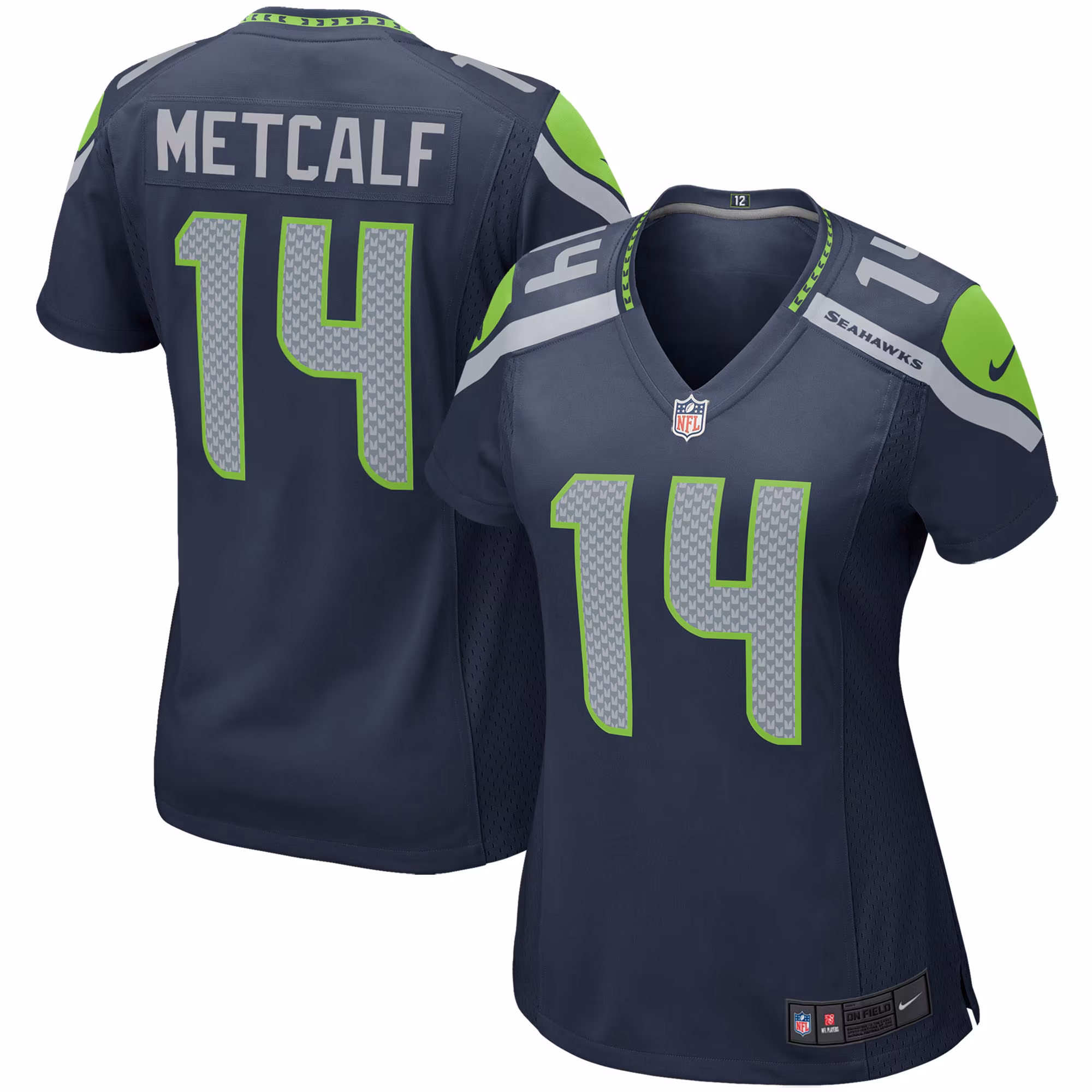 DK Metcalf Seattle Seahawks Women's Game Player Jersey - College Navy