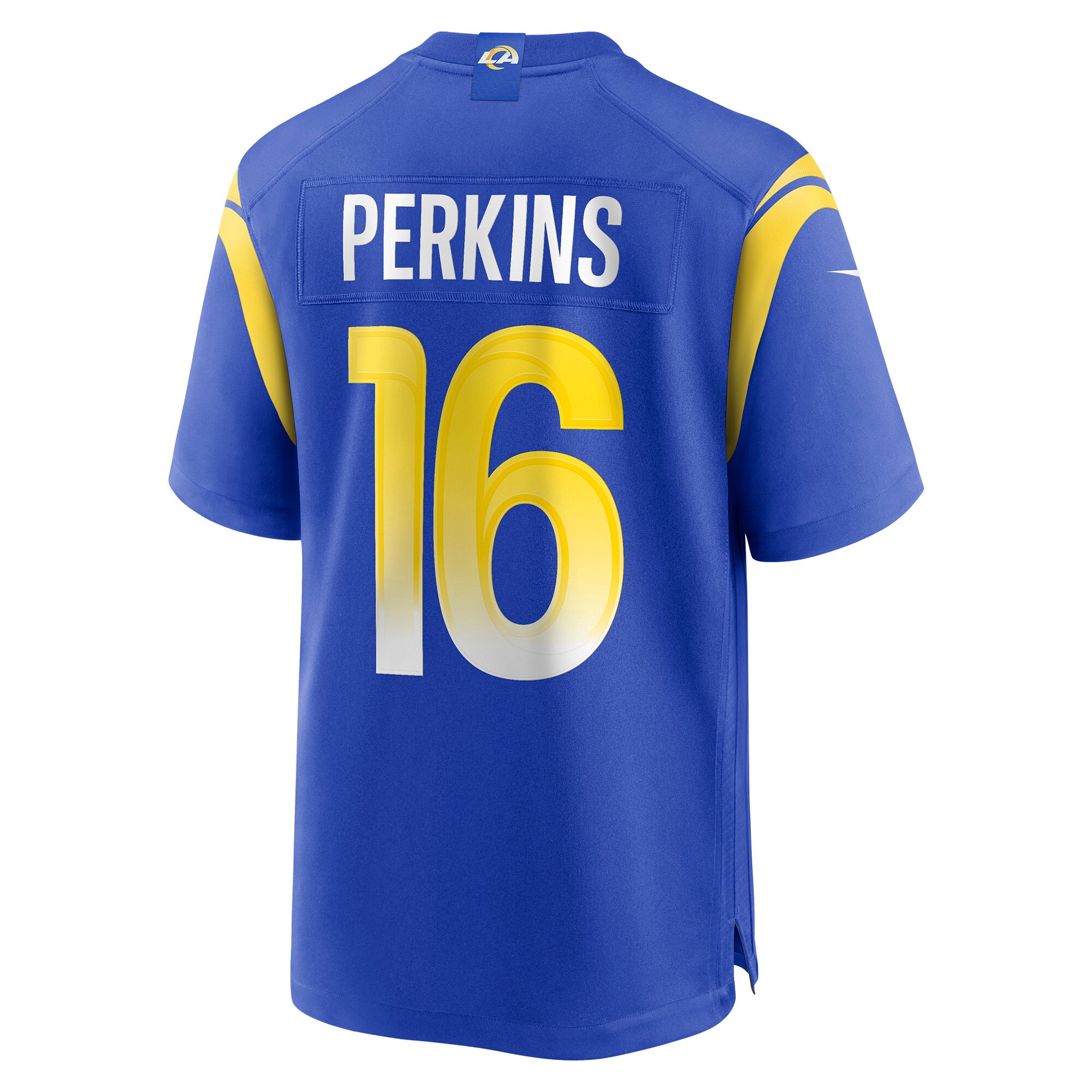 Bryce Perkins Los Angeles Rams  Game Player Jersey - Royal