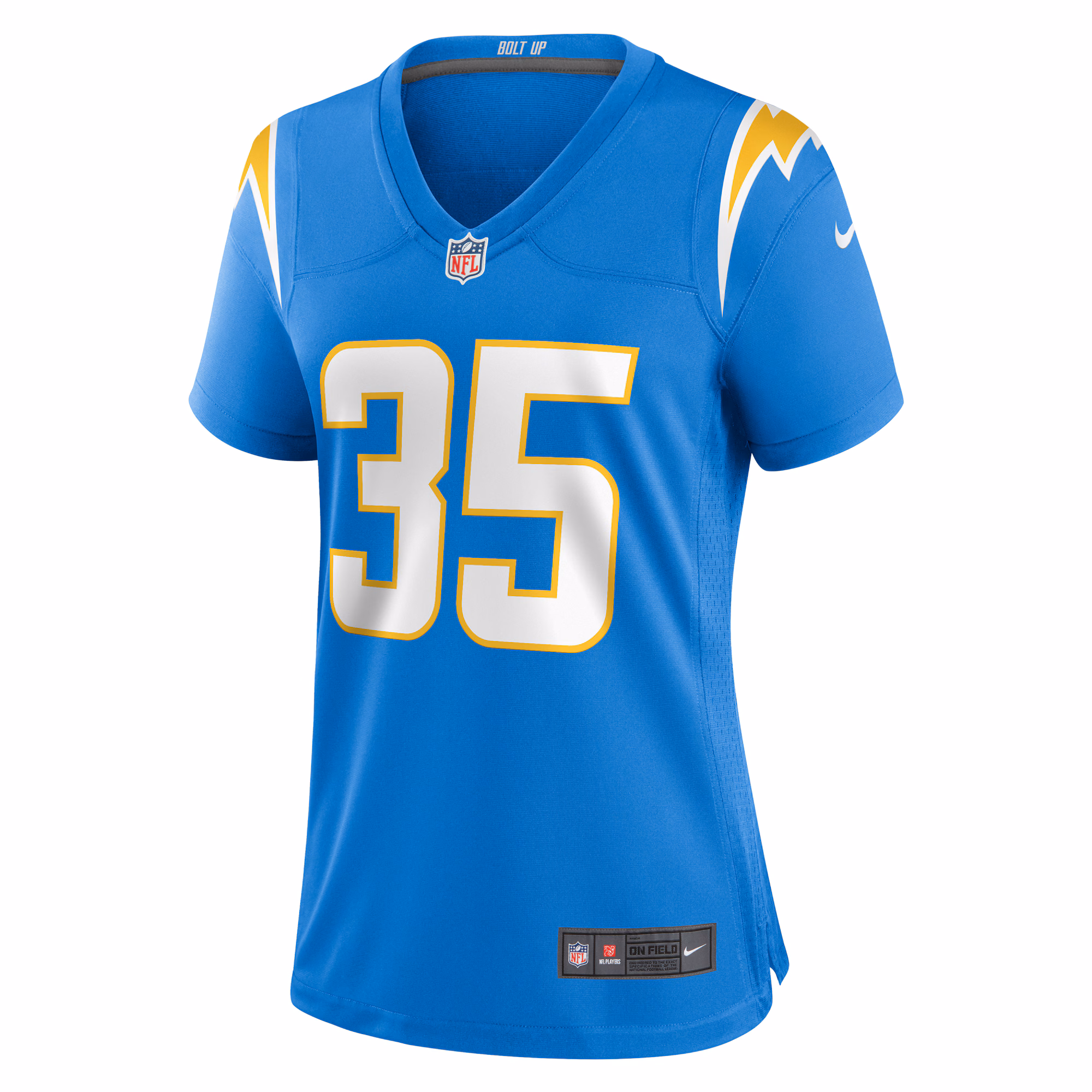 Terrell Bynum Los Angeles Chargers Women's Team Game Jersey -  Powder Blue