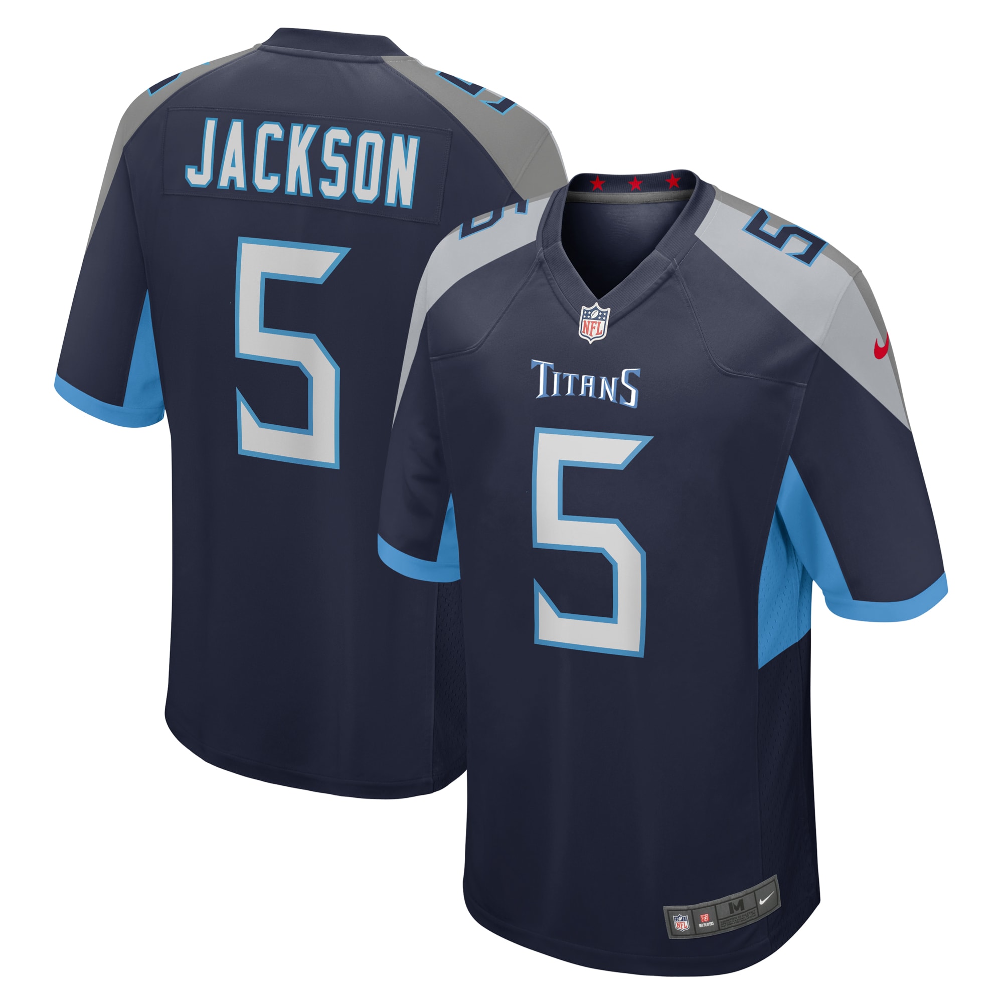 Kearis Jackson Tennessee Titans Team Game Jersey -  Navy