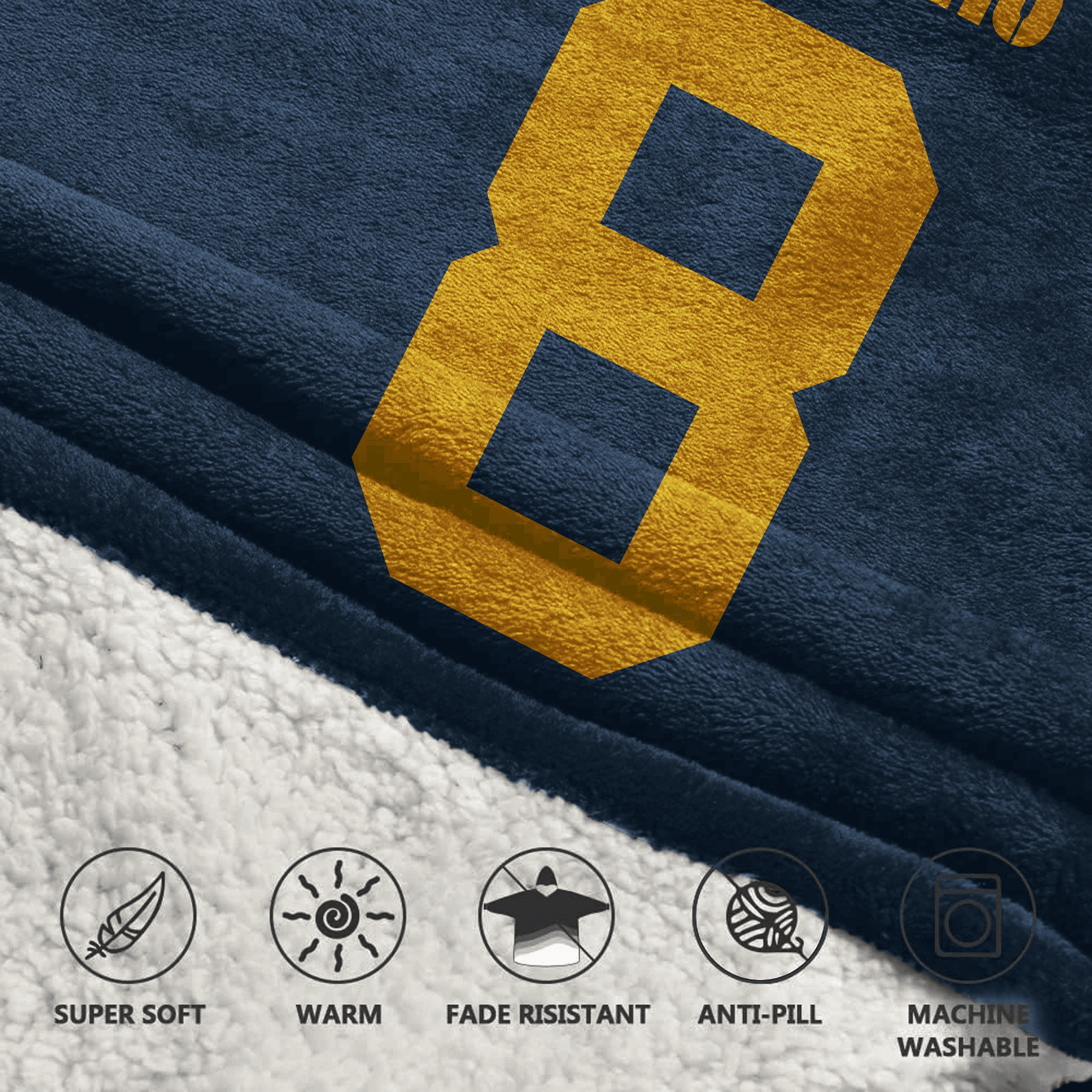 Kid J.J 8 Green Bay Football Unisex Blanket Hoodie