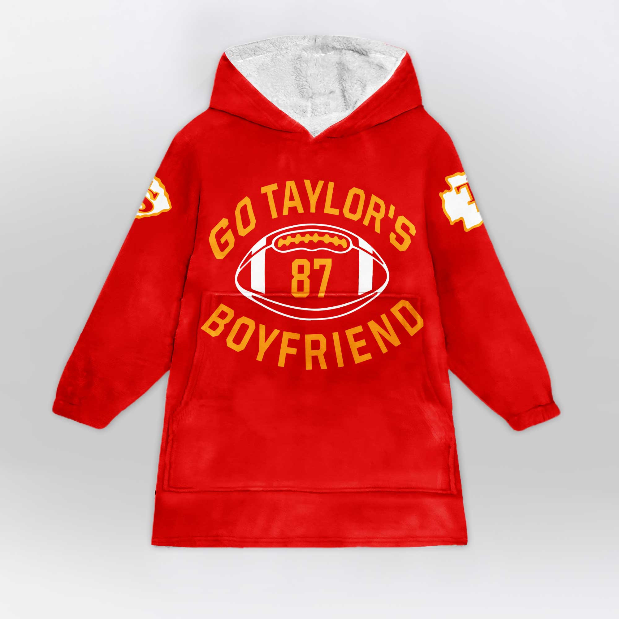 Adult Swiftie 87 Kansas City Football Unisex Blanket Hoodie