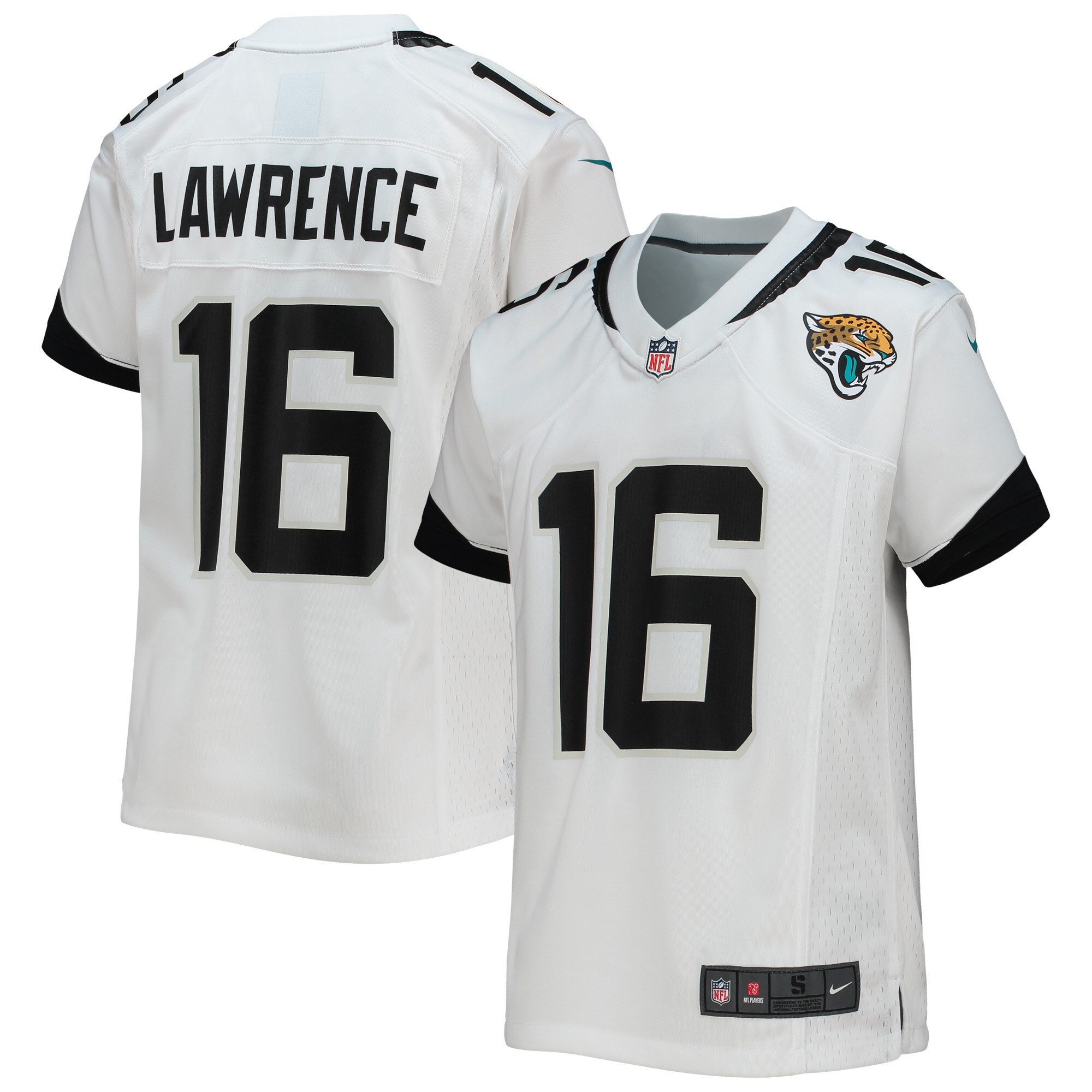 Trevor Lawrence Jacksonville Jaguars  Youth Game Jersey - White