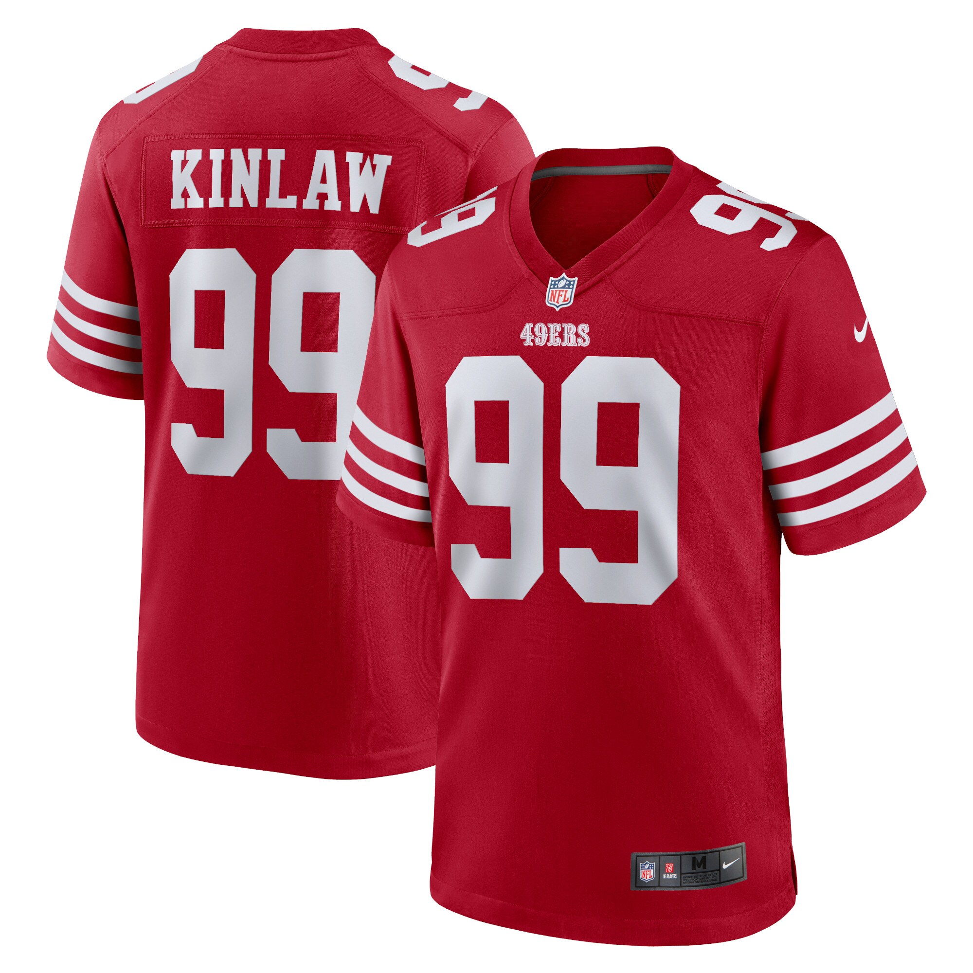 Javon Kinlaw San Francisco 49ers  Team Player Game Jersey - Scarlet