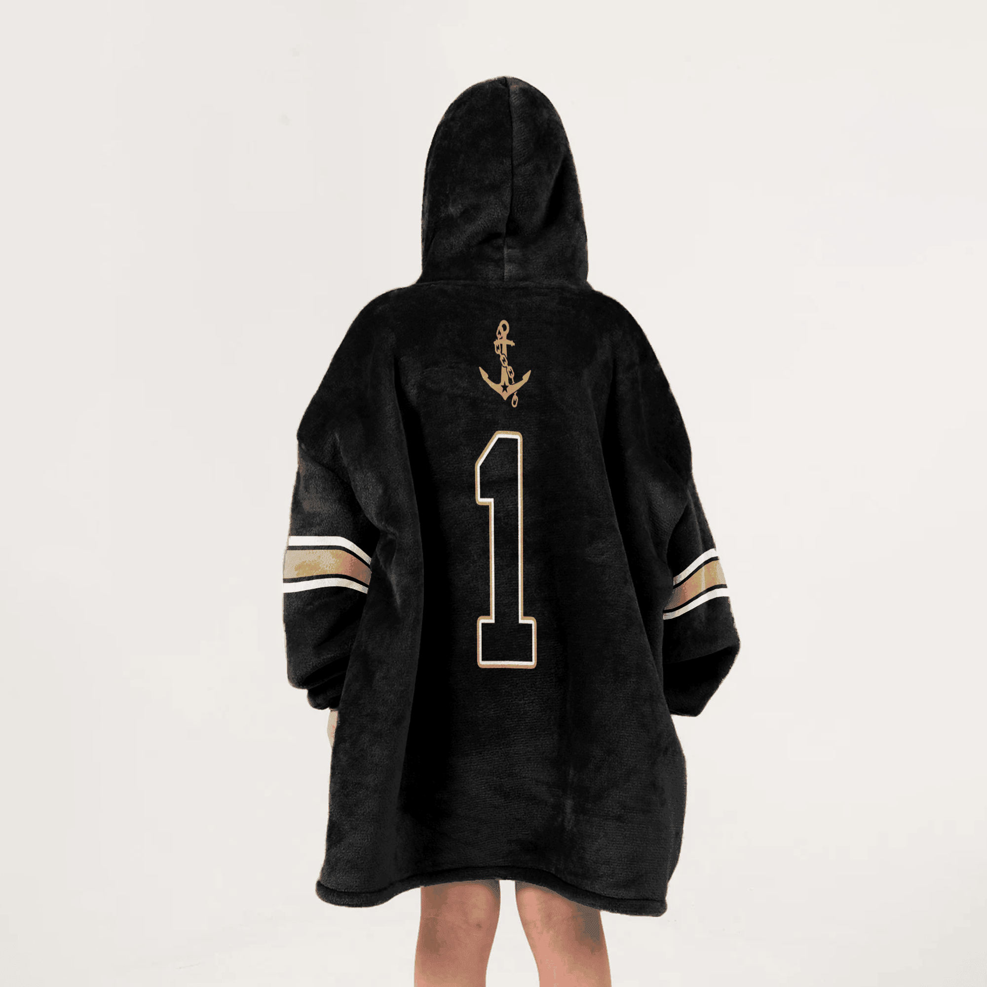 Kid 1 Vanderbilt Football Unisex Blanket Hoodie