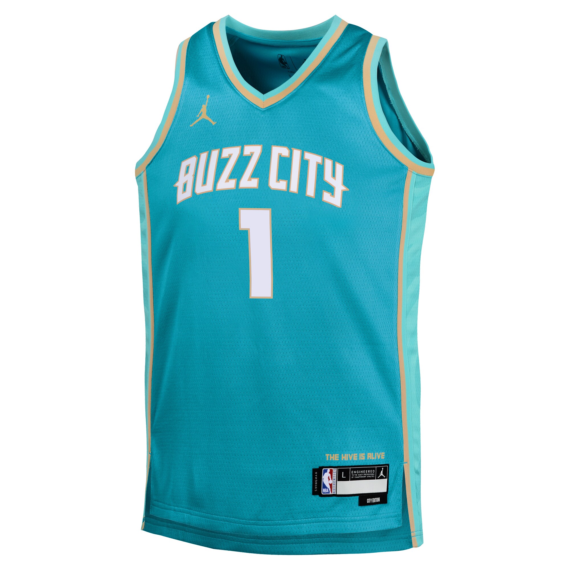 Youth Charlotte Hornets LaMelo Ball  Teal 2023/24 Swingman Replica Jersey - City Edition