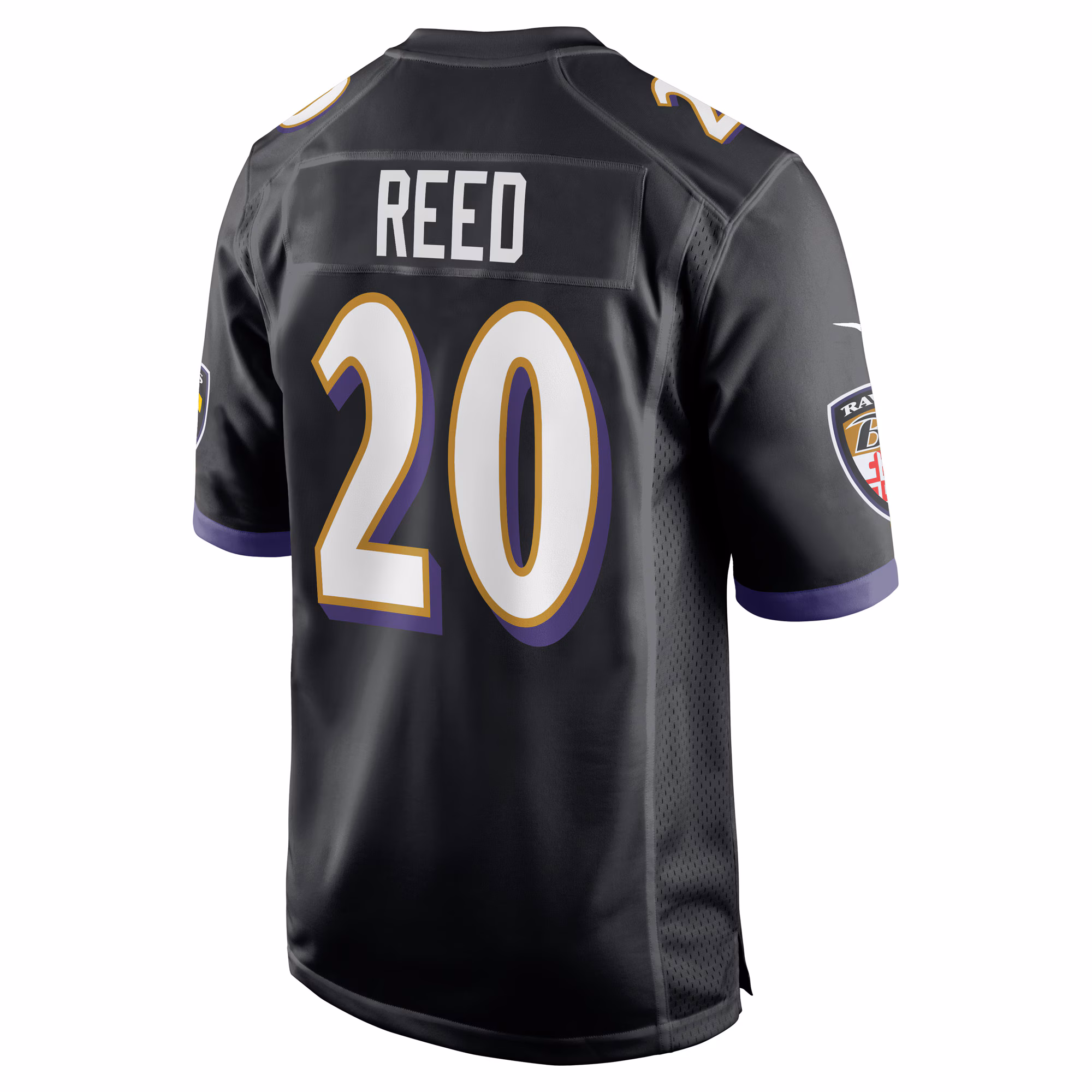 Ed Reed Baltimore Ravens Game Retired Player Jersey - Purple