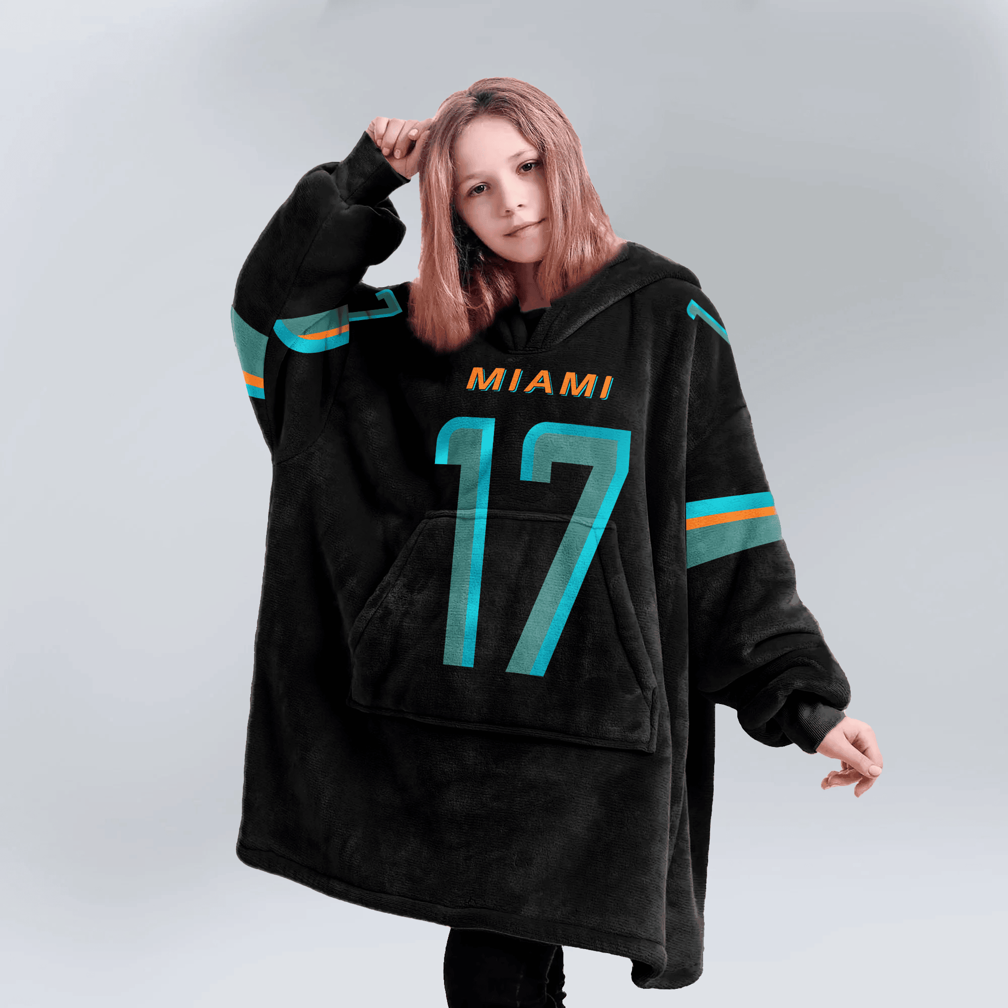 J.W 17 Miami Football Unisex Blanket Hoodie