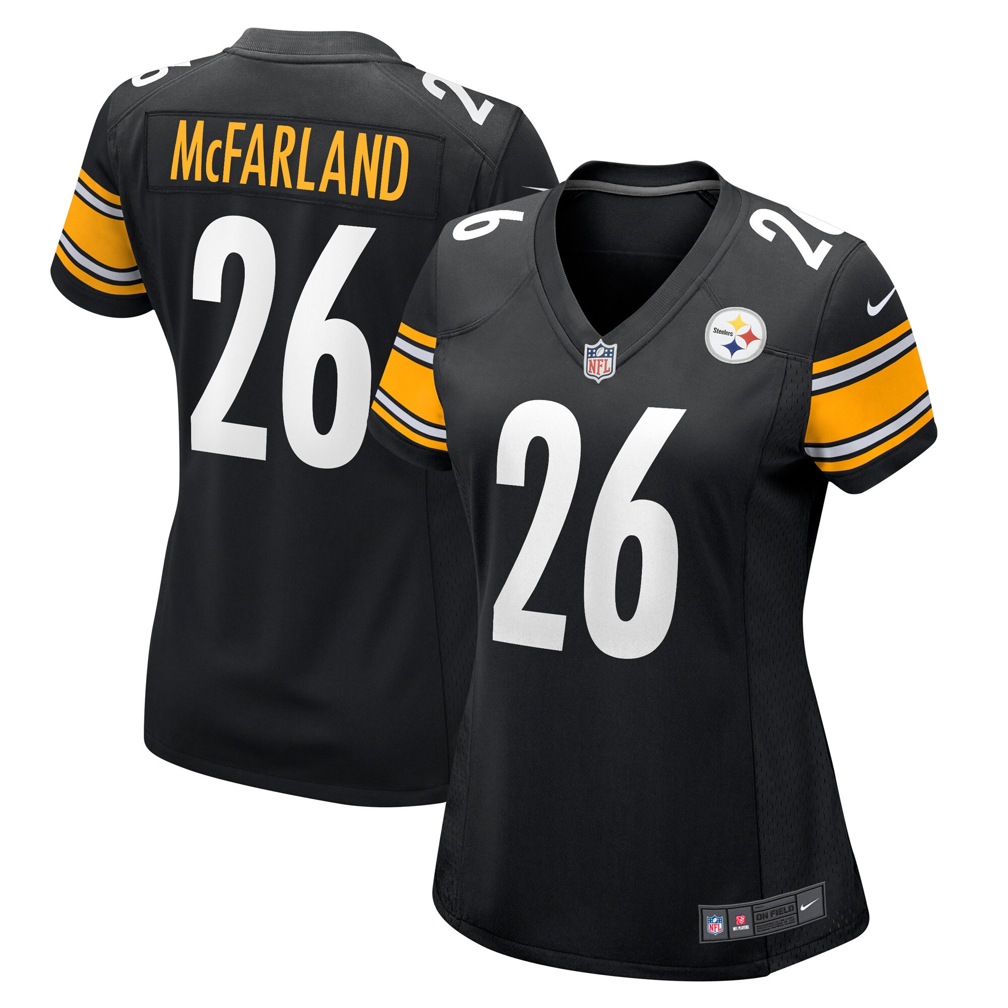 Anthony McFarland Jr. Pittsburgh Steelers  Women's Game Player Jersey - Black