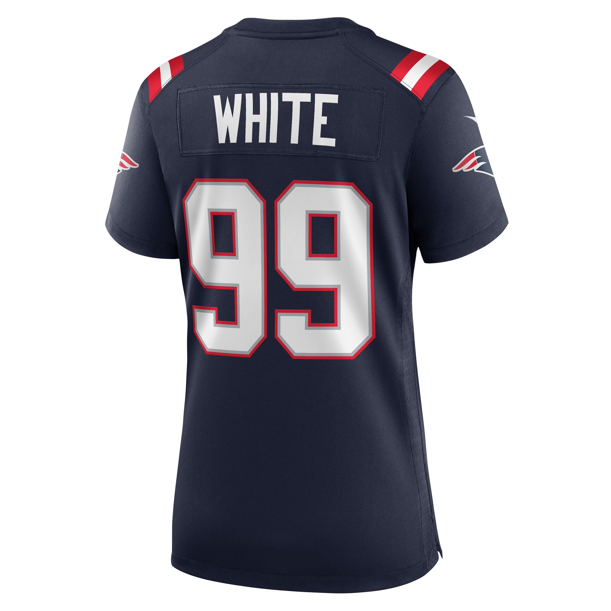Keion White New England Patriots Women's Alternate Team Game Jersey - Red