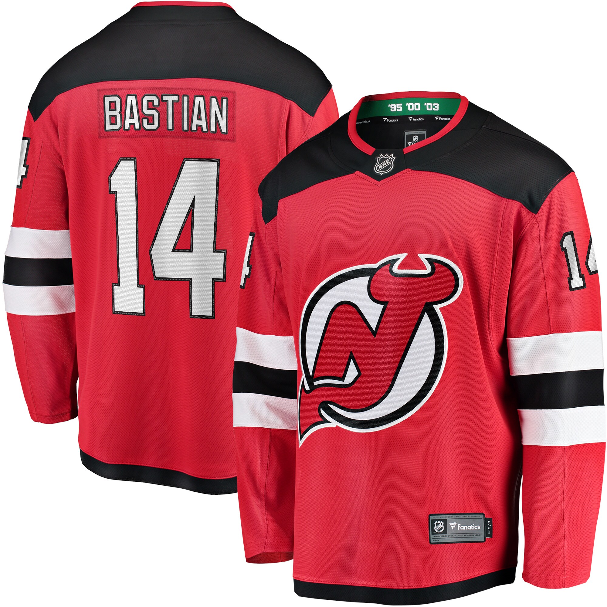 Nathan Bastian New Jersey Devils Home Breakaway Player Jersey - Red