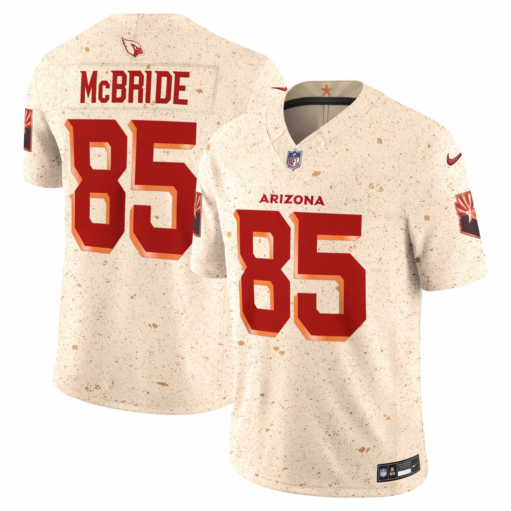 Trey McBride #85 Arizona Cardinals 2025 Rivalries Collection Limited Jersey - Natural