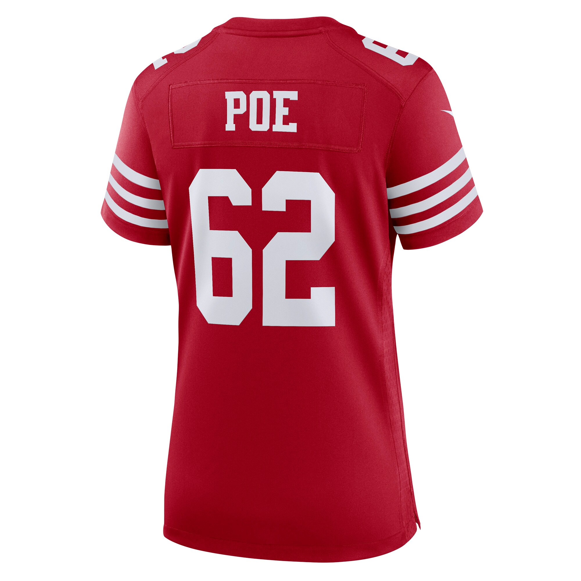 Jason Poe San Francisco 49ers  Women's Game Player Jersey - Scarlet