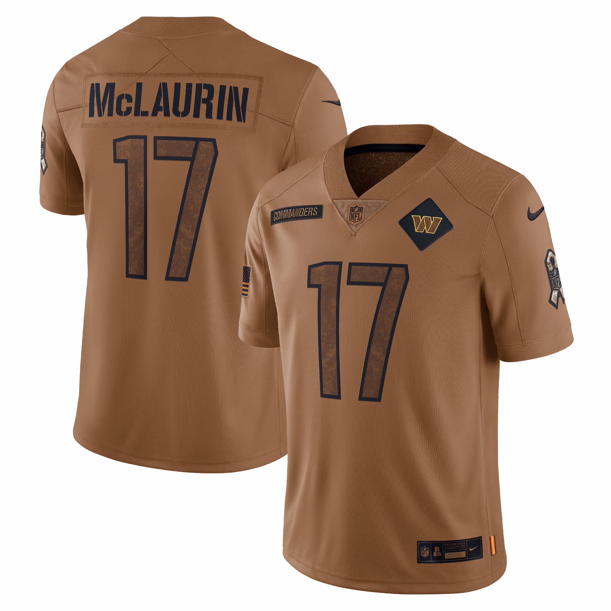 Terry McLaurin Washington Commanders Women's 2023 Salute To Service Limited Jersey - Brown