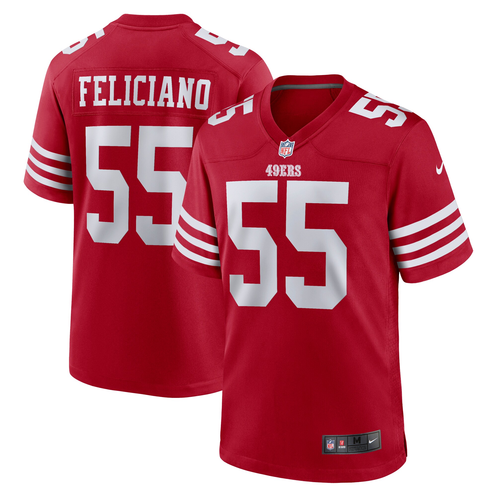 Jon Feliciano San Francisco 49ers  Game Player Jersey - Scarlet