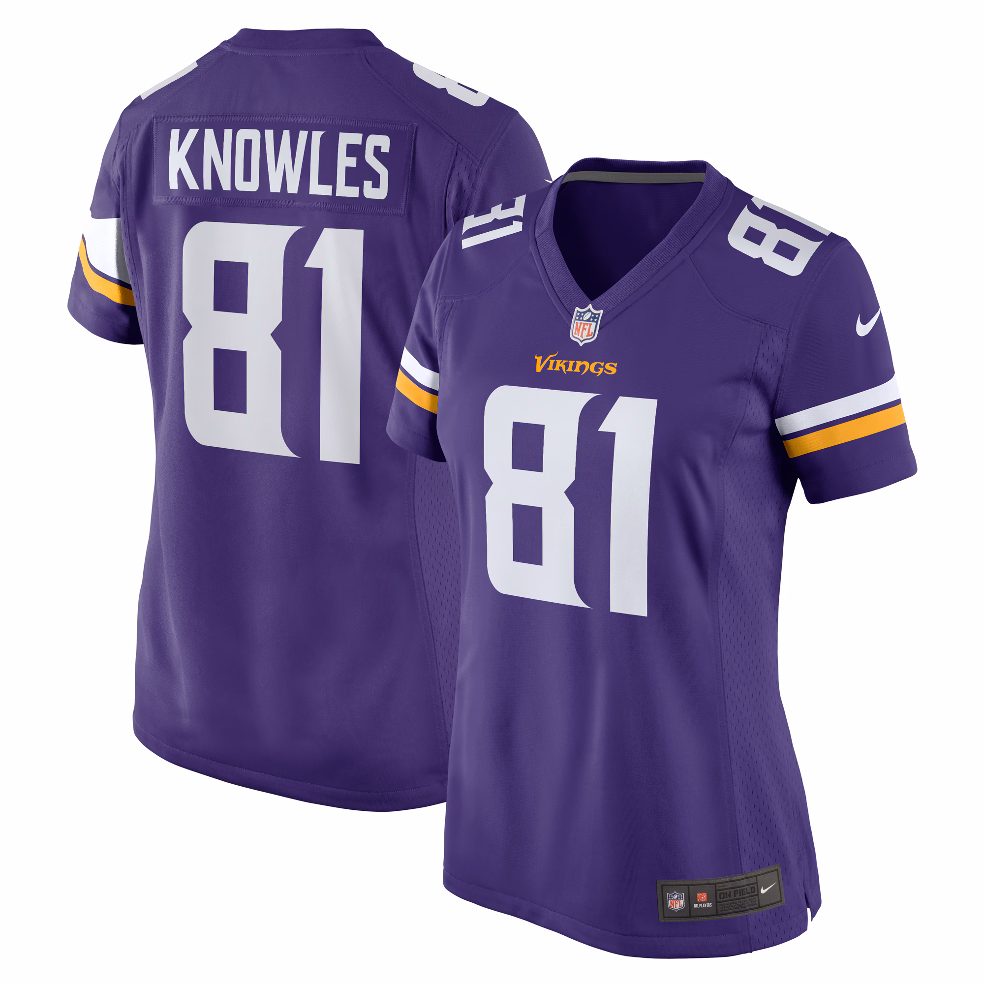 Malik Knowles Minnesota Vikings Women's Team Game Jersey -  Purple