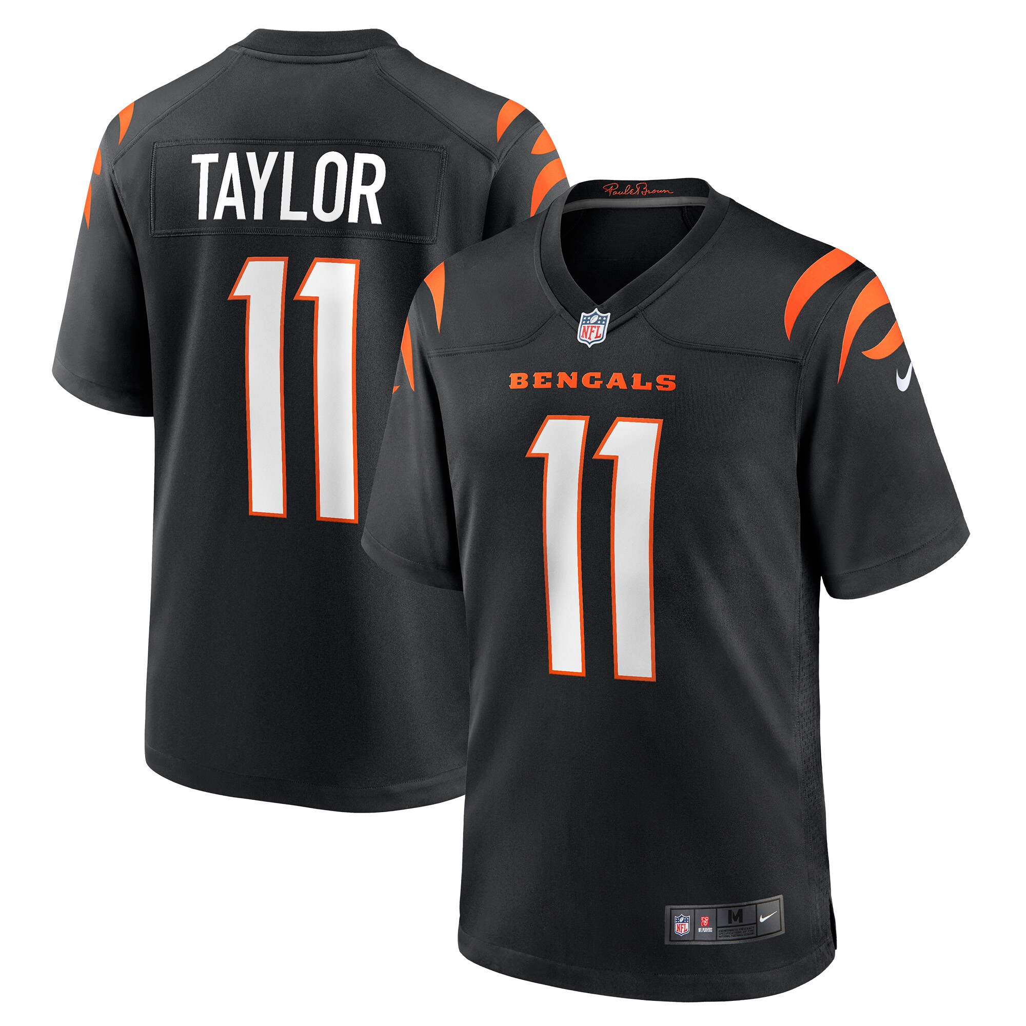 Trent Taylor Cincinnati Bengals  Game Jersey - Black