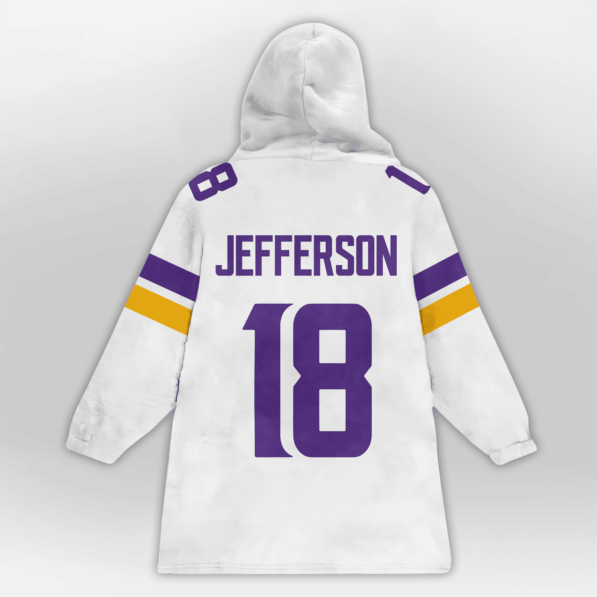 Kid 18 Minnesota Football Unisex Blanket Hoodie