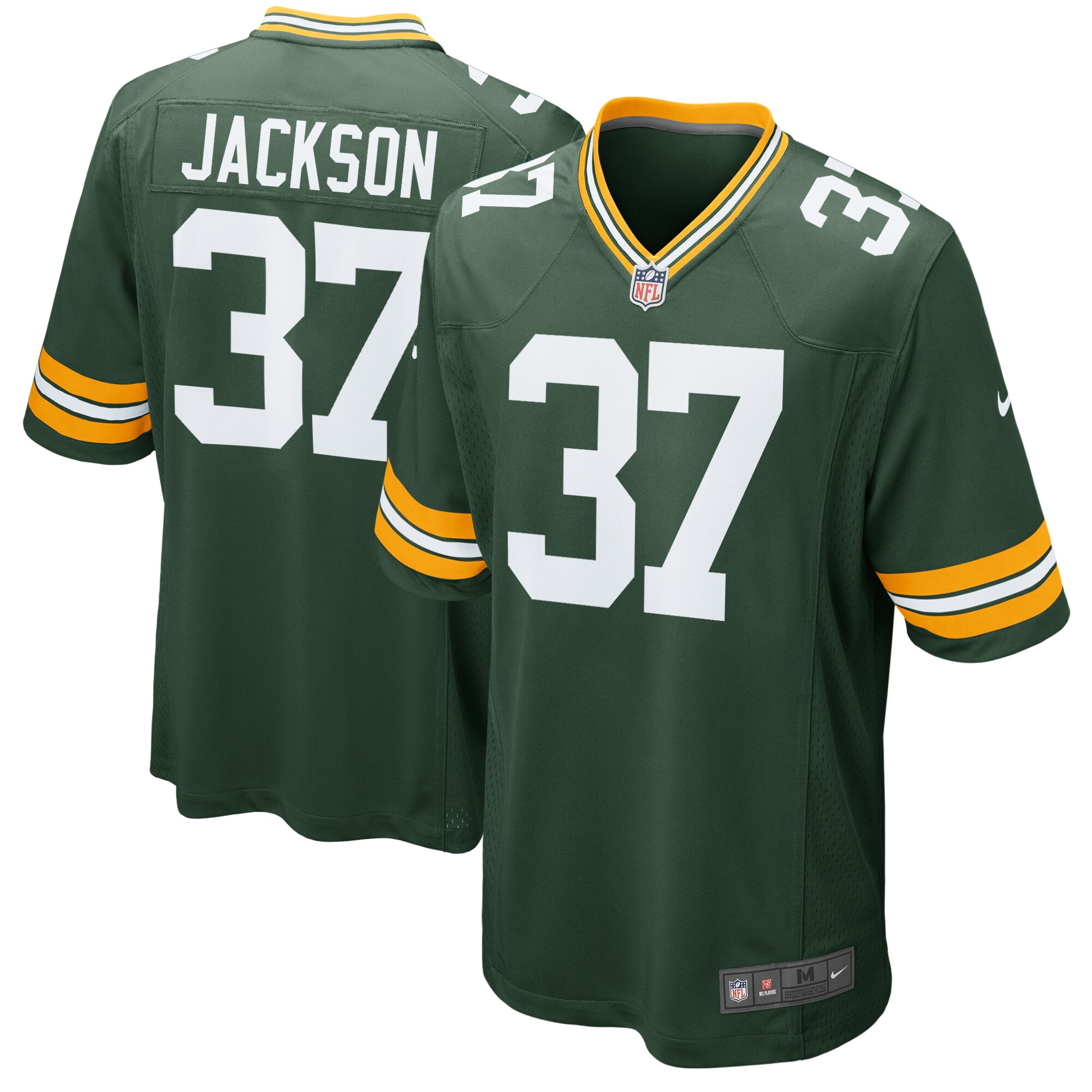 Josh Jackson Green Bay Packers  Game Player Jersey - Green