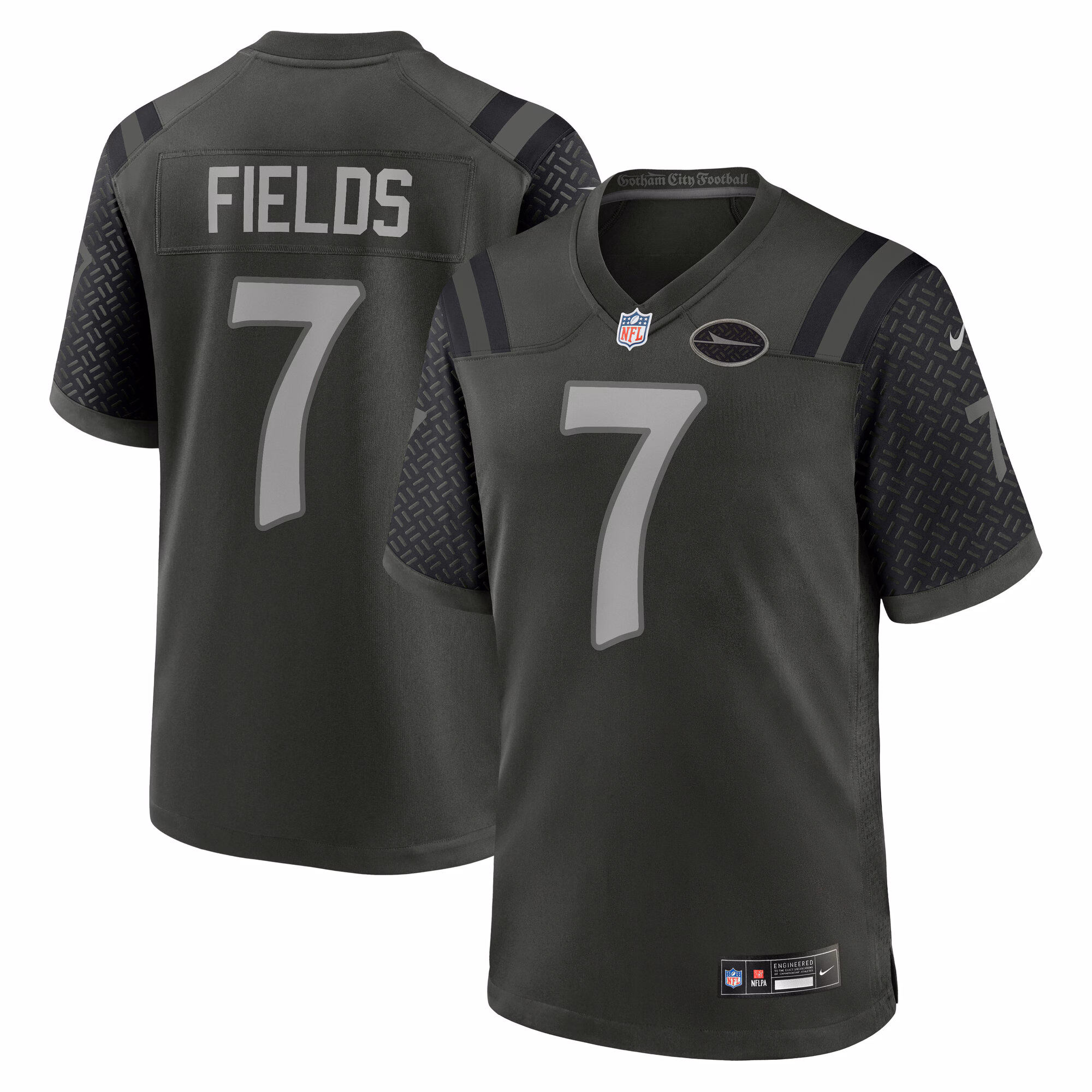 Justin Fields #7 New York Jets 2025 Rivalries Collection Game Jersey - Gotham Green