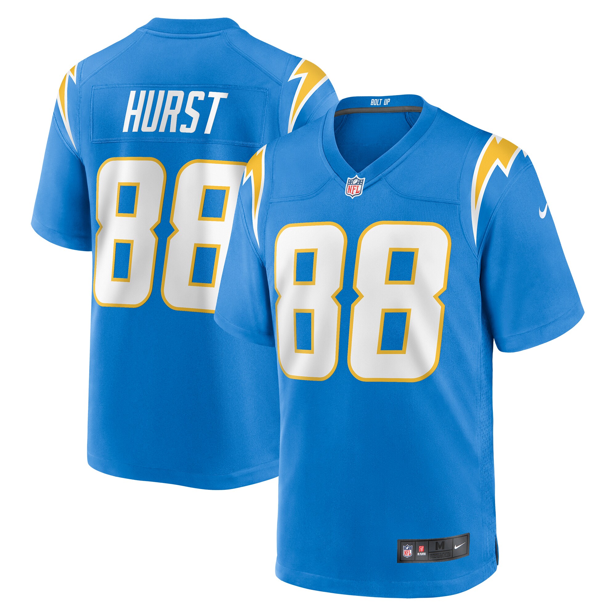 Hayden Hurst Los Angeles Chargers  Game Jersey -  Powder Blue
