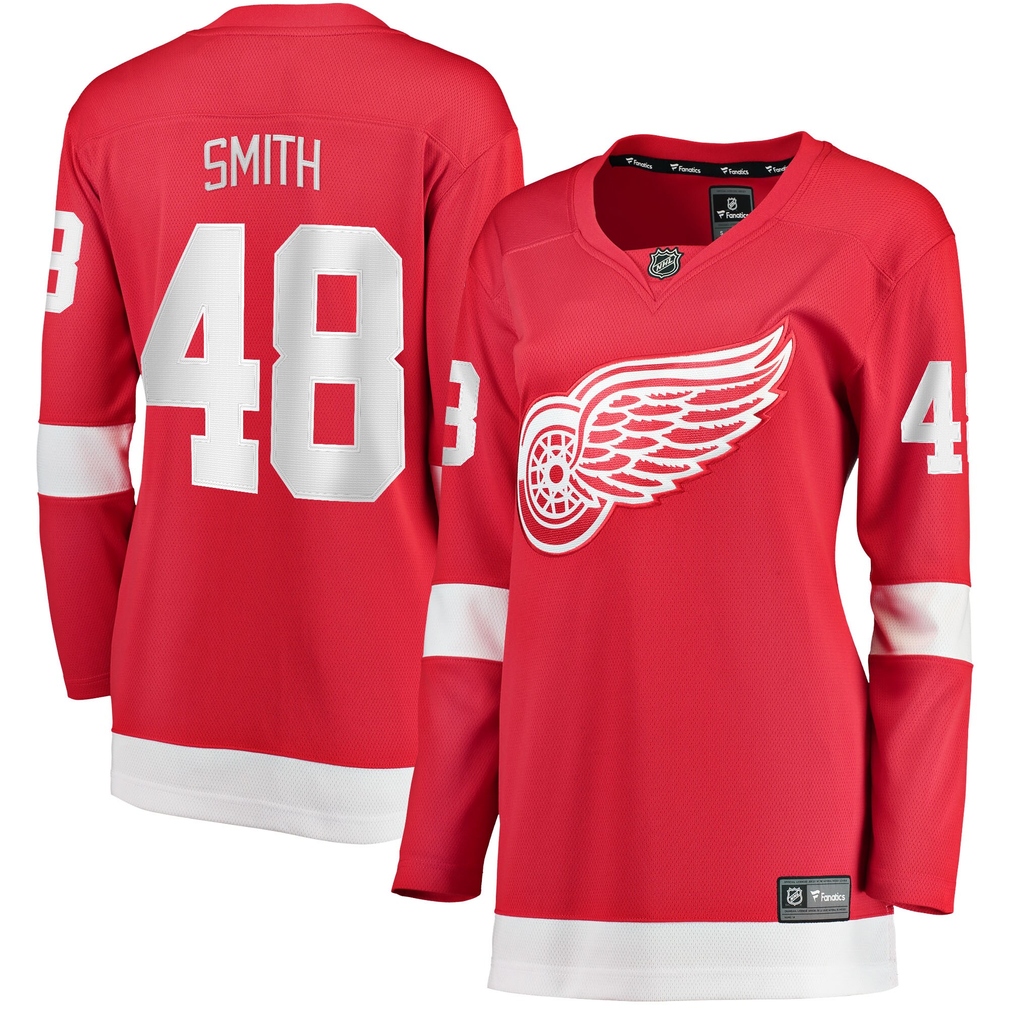 Givani Smith Detroit Red Wings Women's Home Breakaway Player Jersey - Red