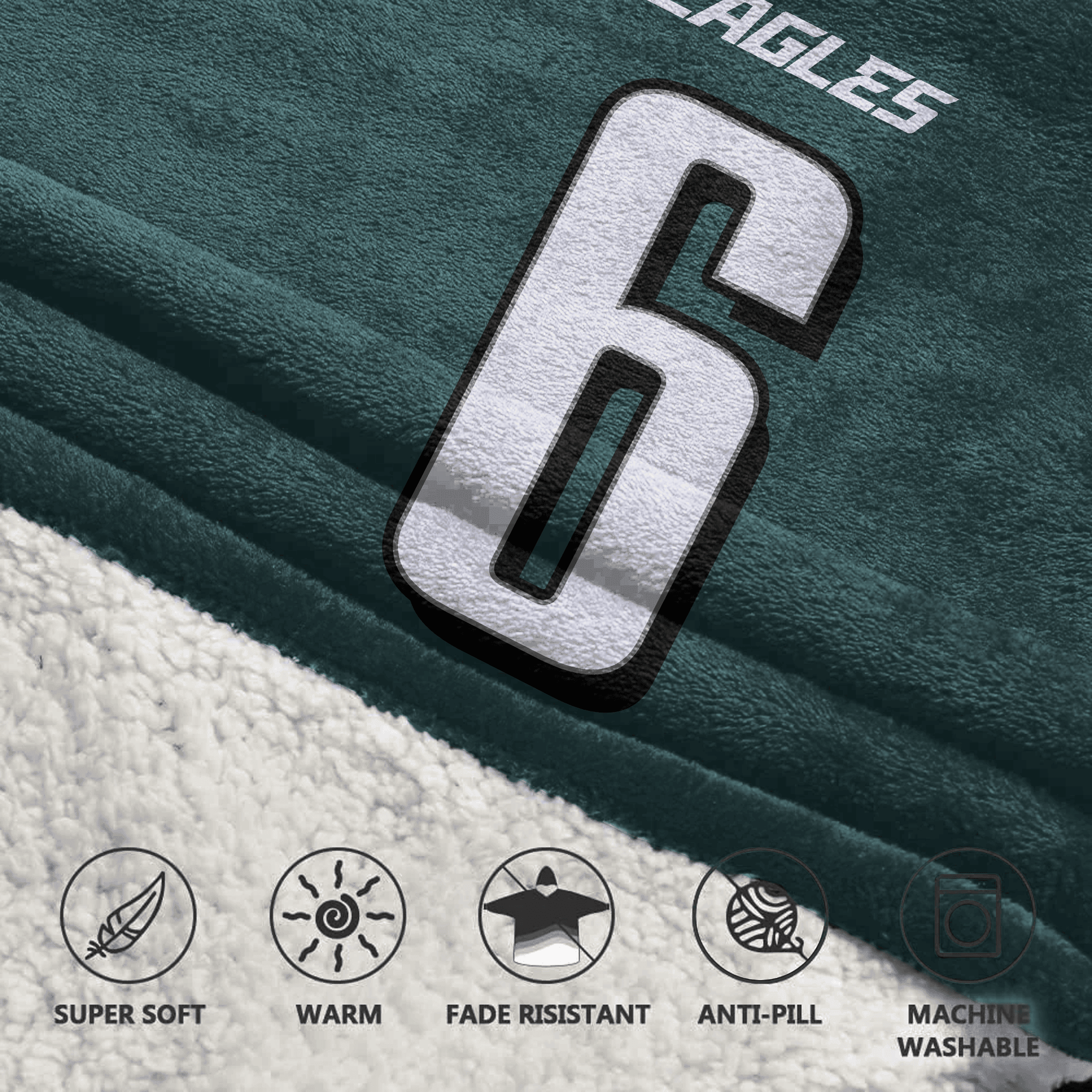 Kid 6 Philadelphia Football Unisex Blanket Hoodie