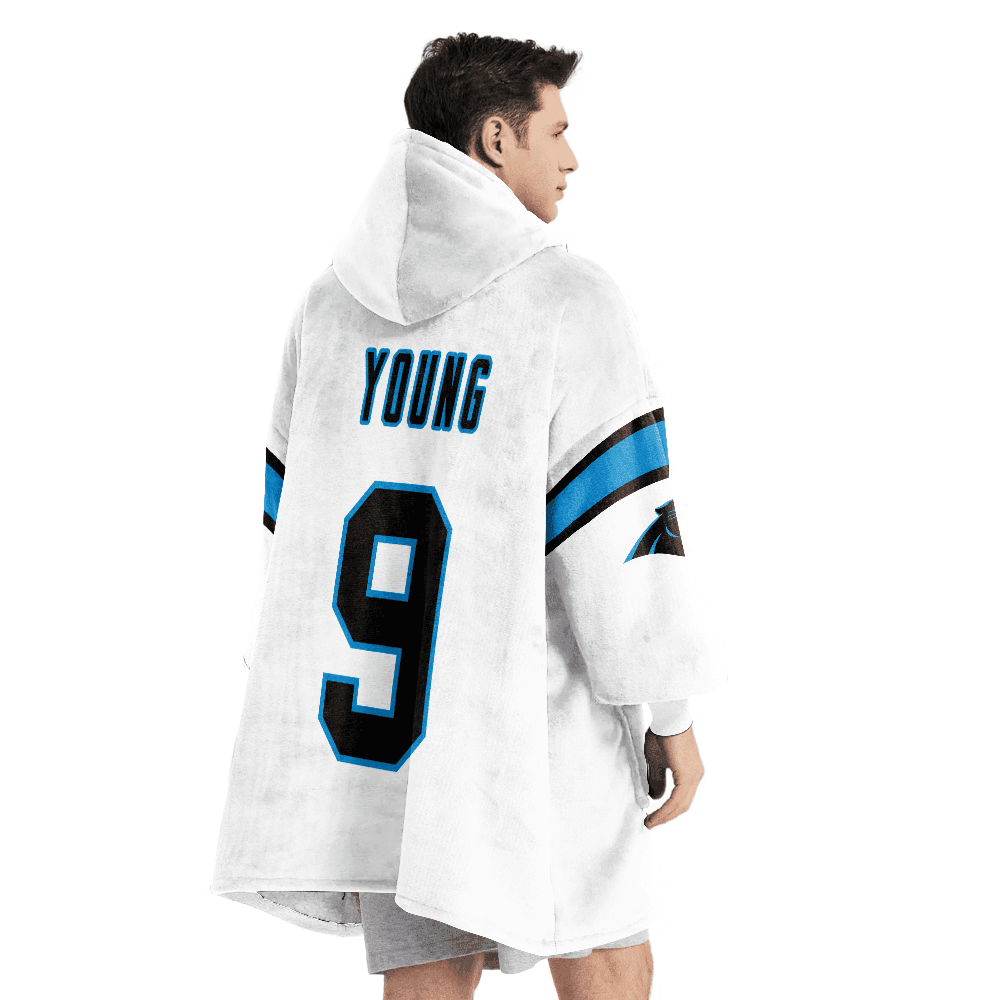 Adult 9 Carolina Football Unisex Blanket Hoodie