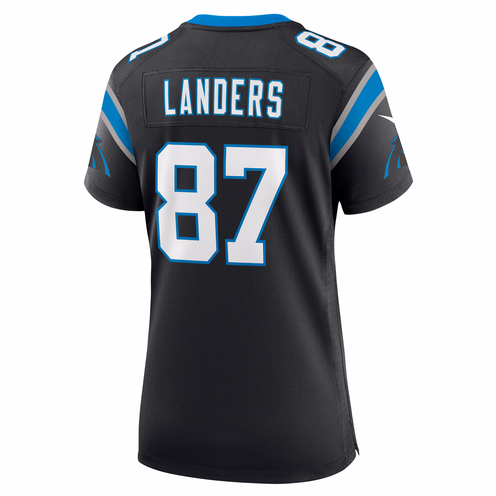 Matt Landers Carolina Panthers Women's  Game Jersey -  Black