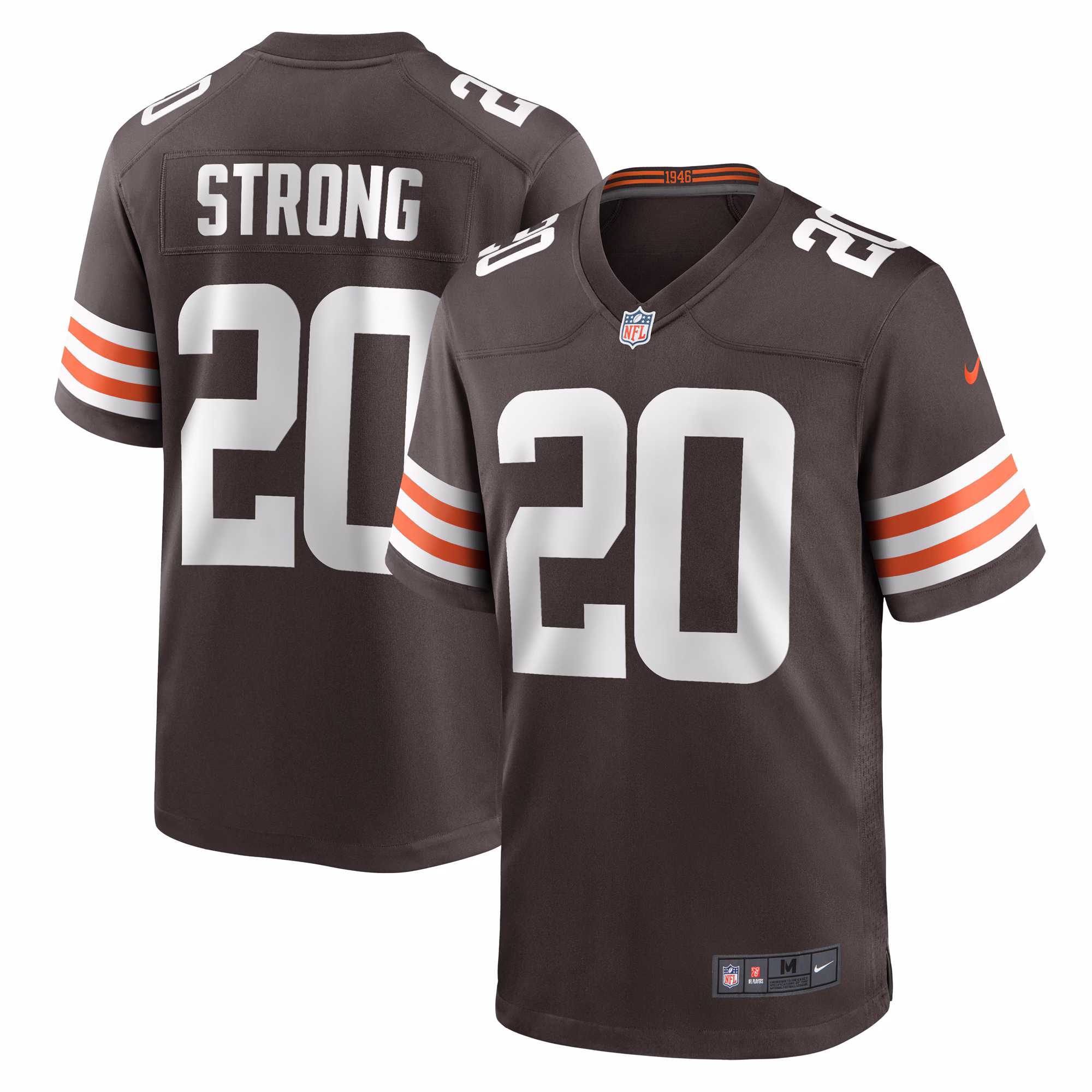 Pierre Strong Jr. Cleveland Browns Team Game Jersey -  Brown