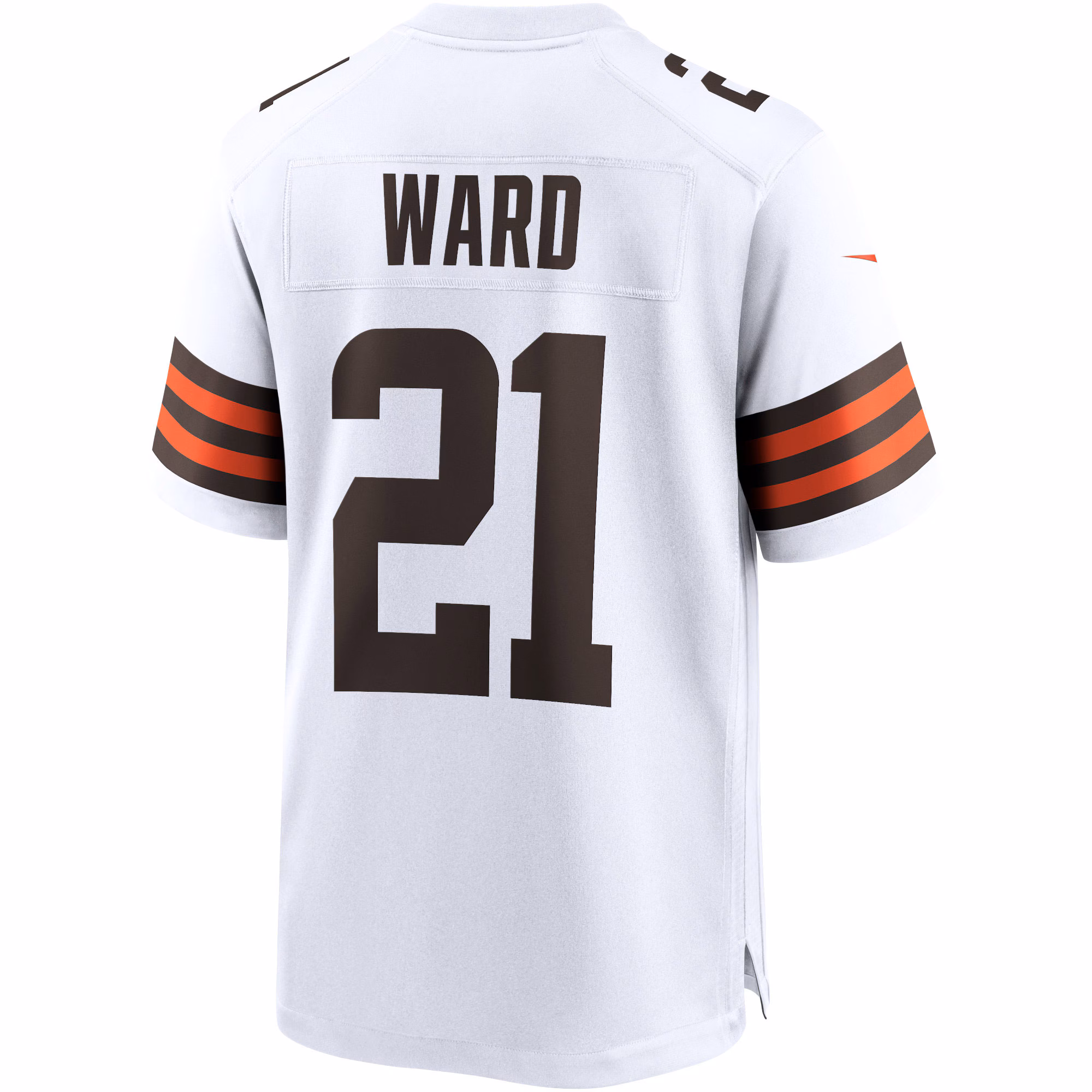 Denzel Ward Cleveland #21 Browns Game Jersey - White