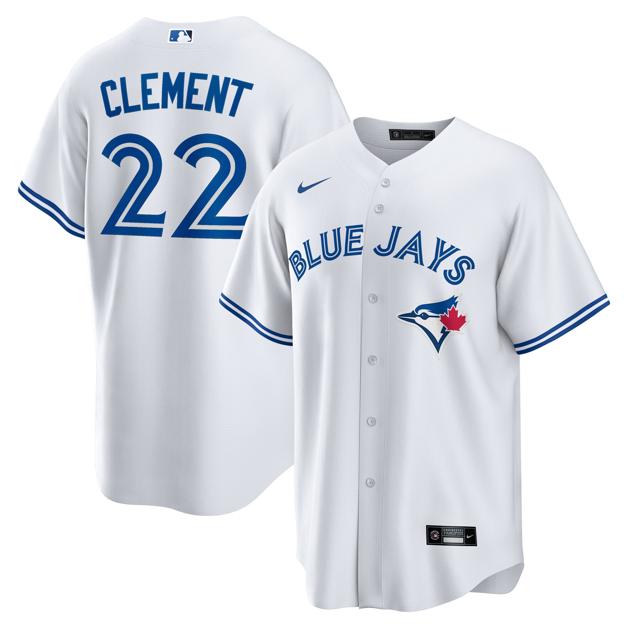Ernie Clement #22 Toronto Blue Jays Home Replica Jersey - White